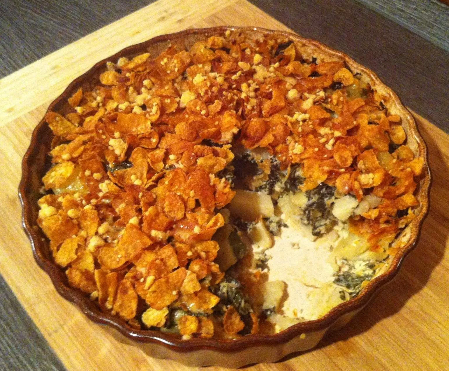 Lamb Silverbeet and Potato Pie