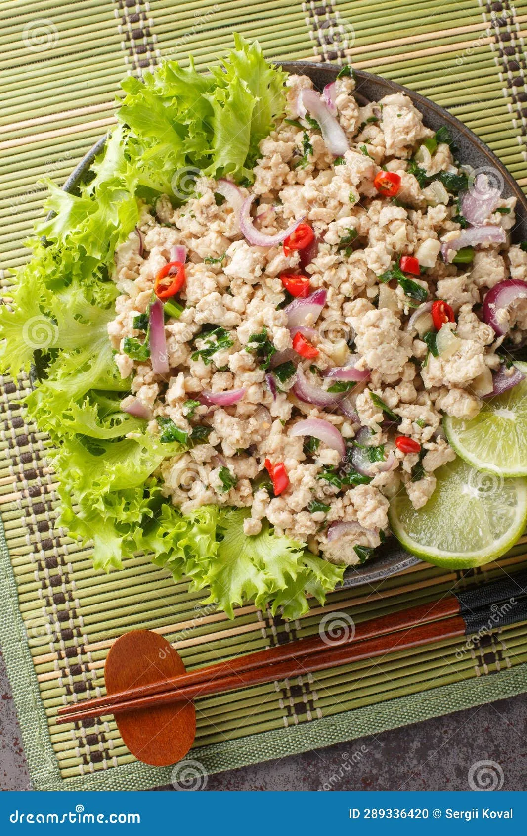 Larp Laos Chicken Salad