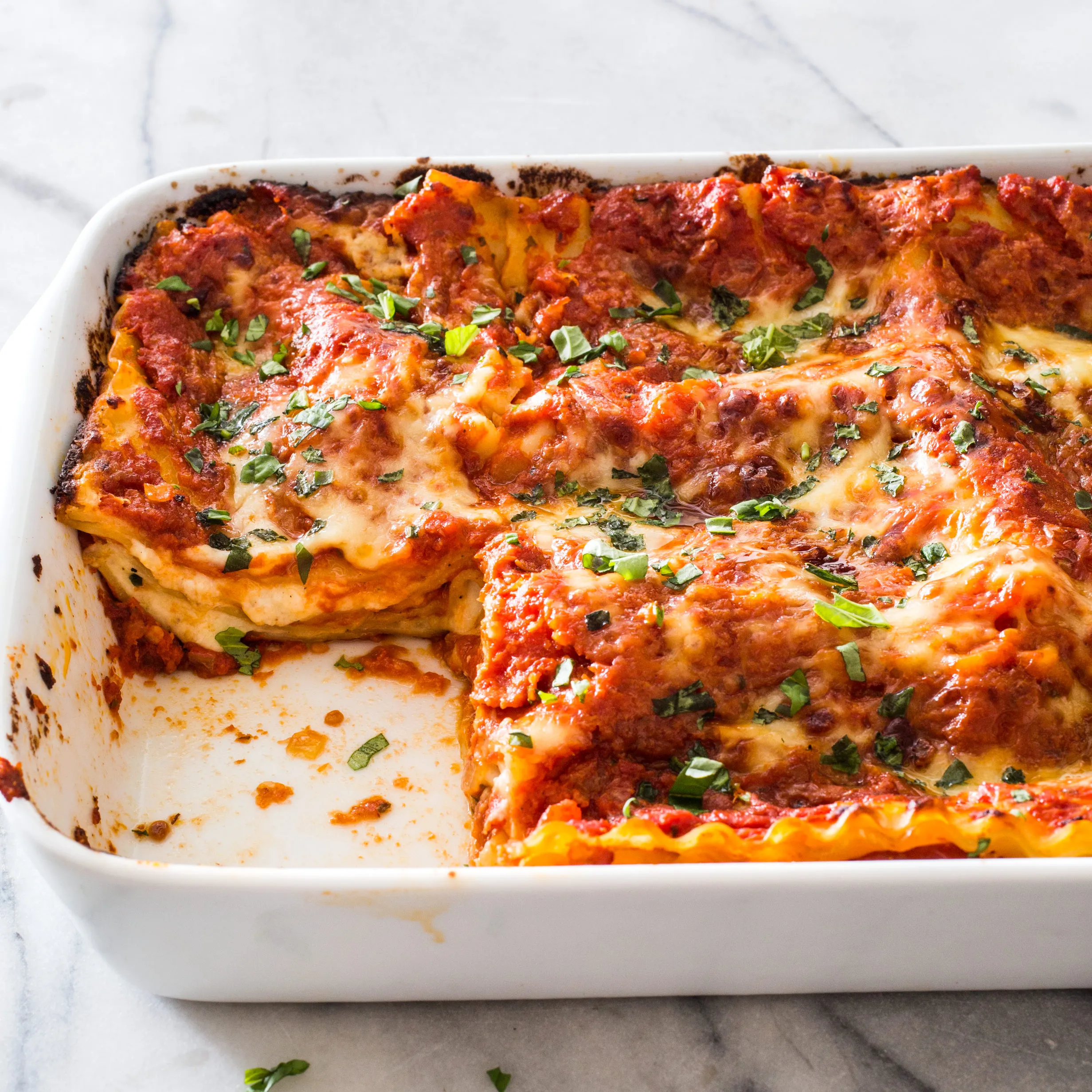 Lasagna in Tomato Gravy