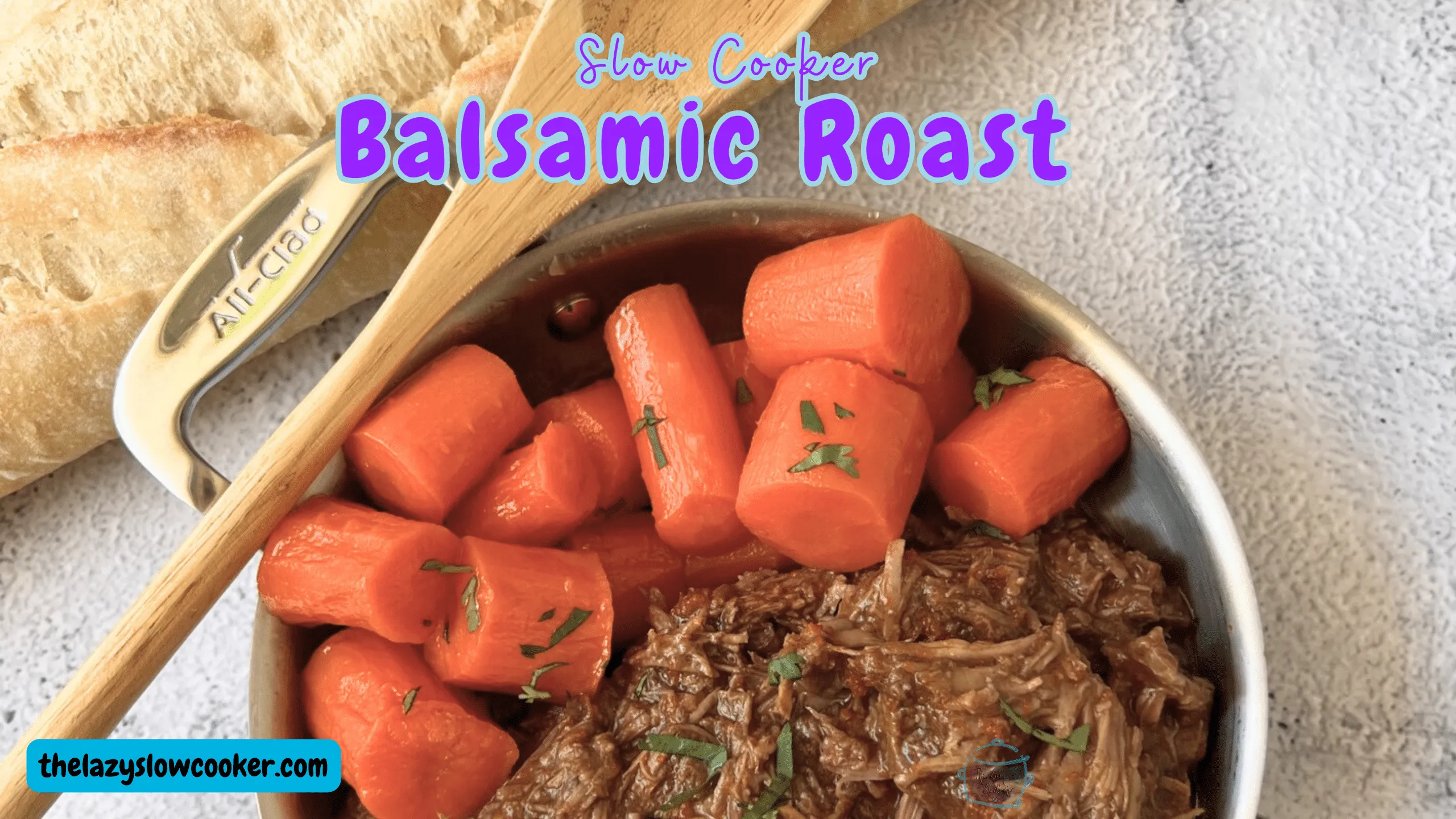 Lazy Slow Cooker Balsamic Roast