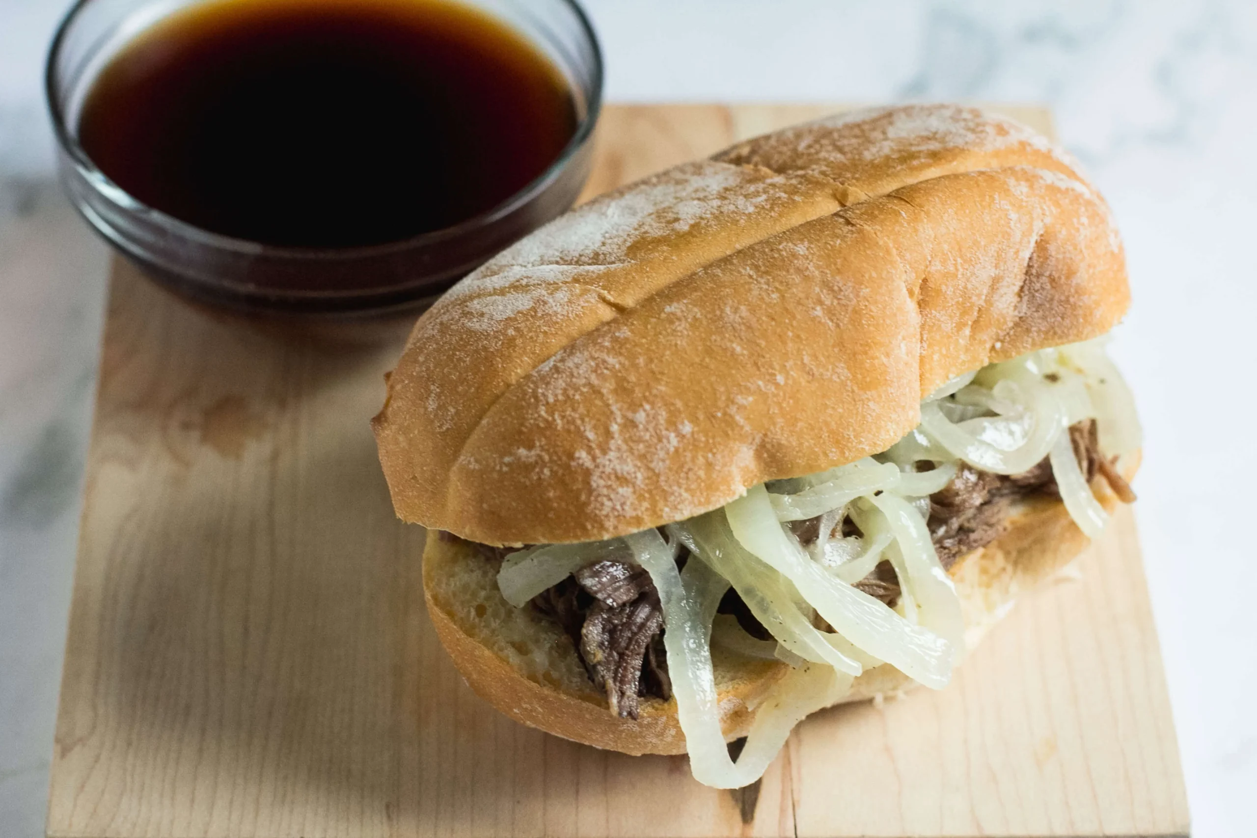 Lazy Slow Cooker French Dip