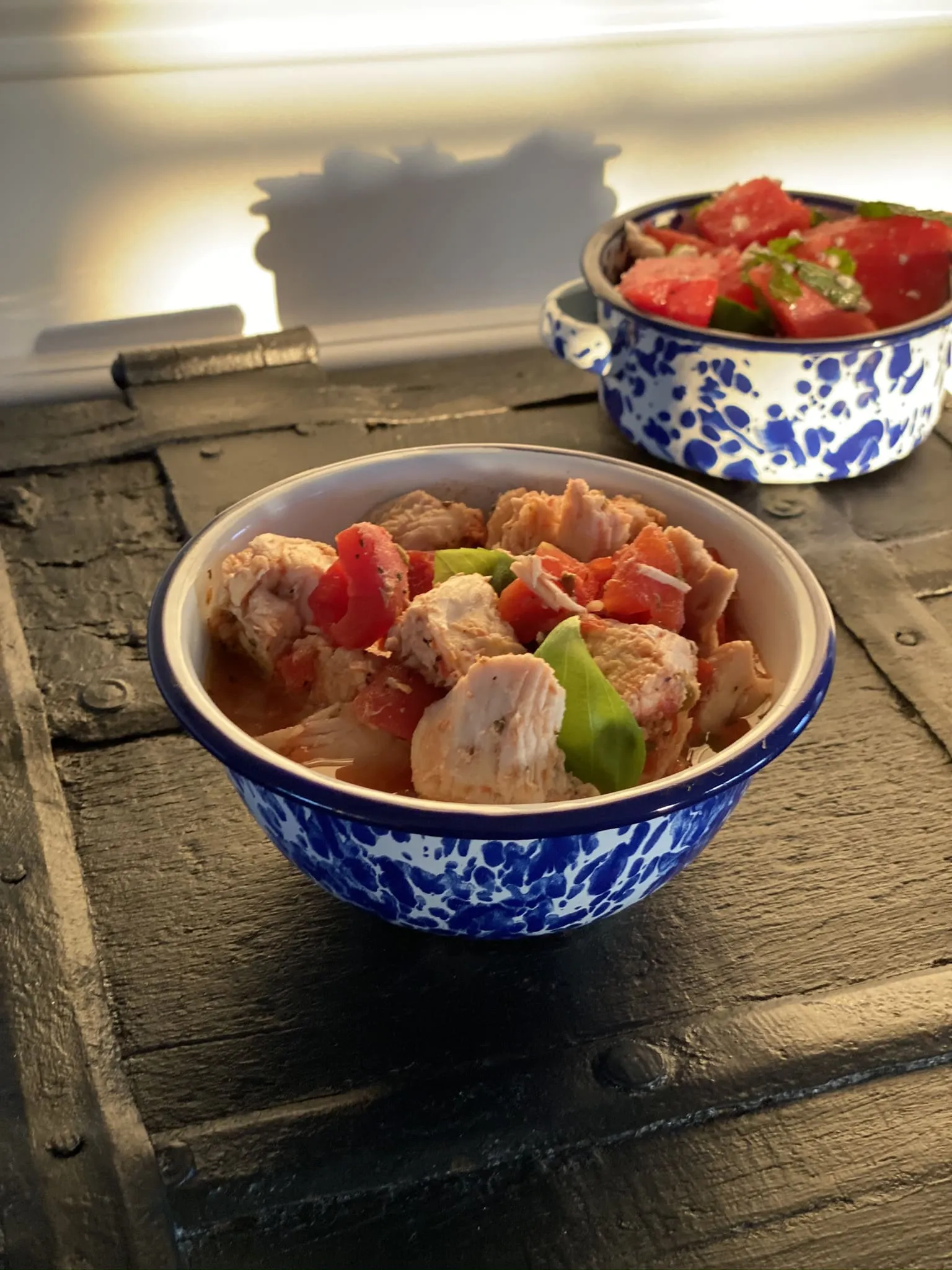 Lazy Slow Cooker Tomato Basil Chicken