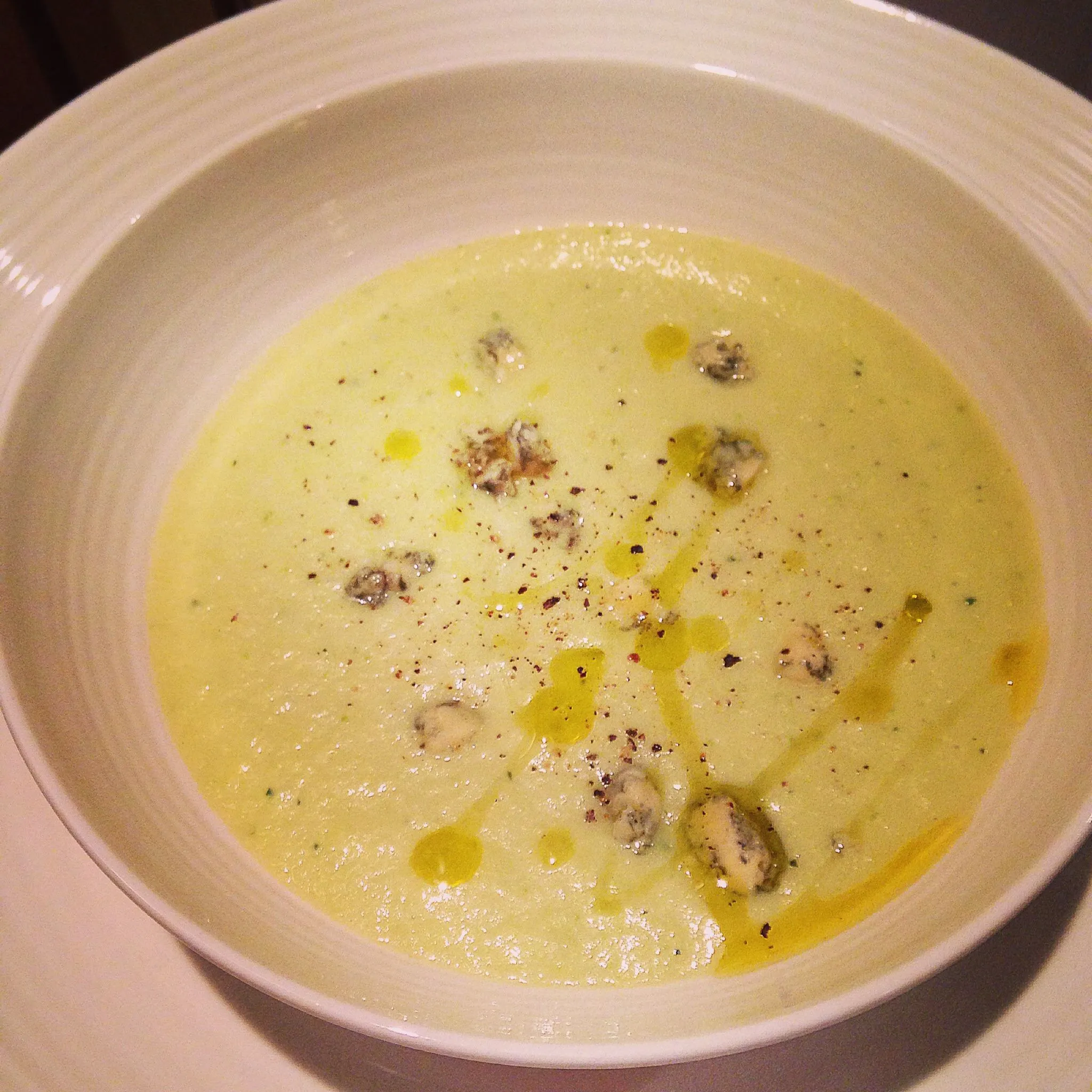 Leek and Stilton Cheese Soup