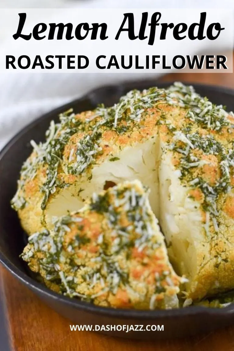 Lemon Alfredo Whole Roasted Cauliflower