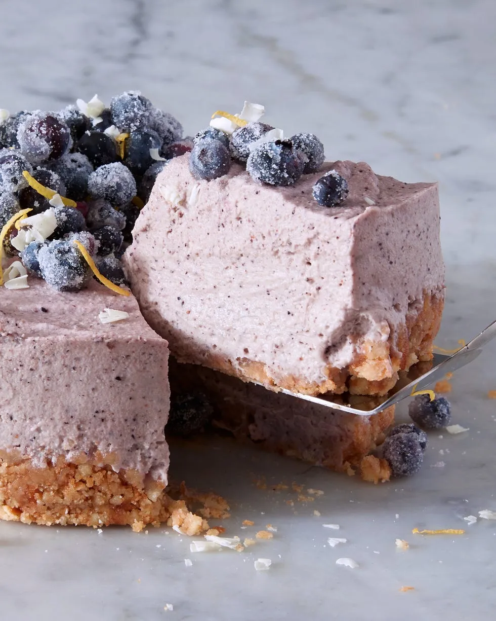 Lemon Blueberry Mousse Cake