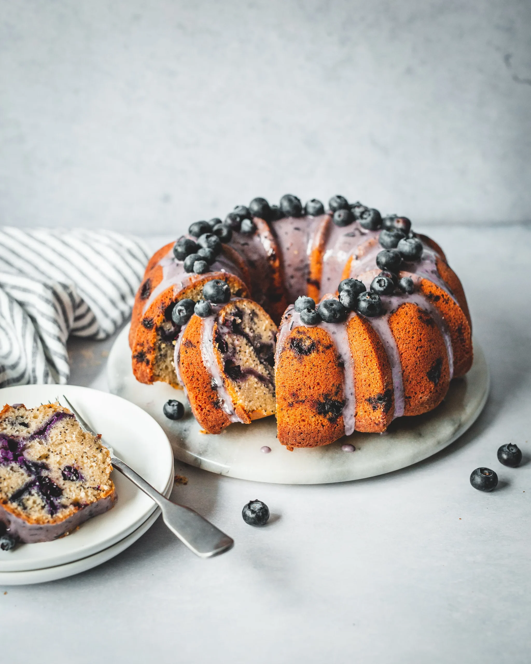 Lemon Blueberry Poppy Seed Bundt Cake