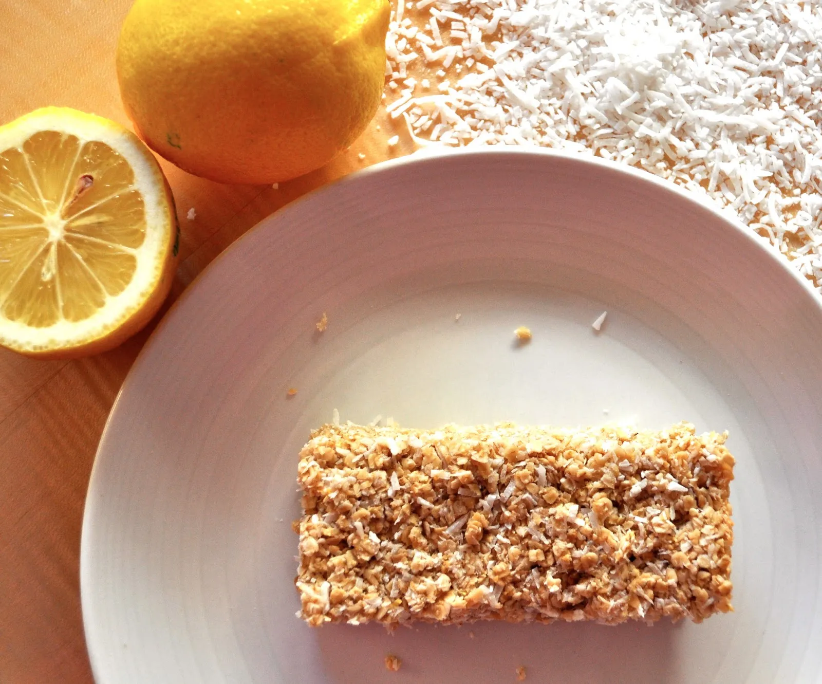 Lemon Coconut Granola Bars