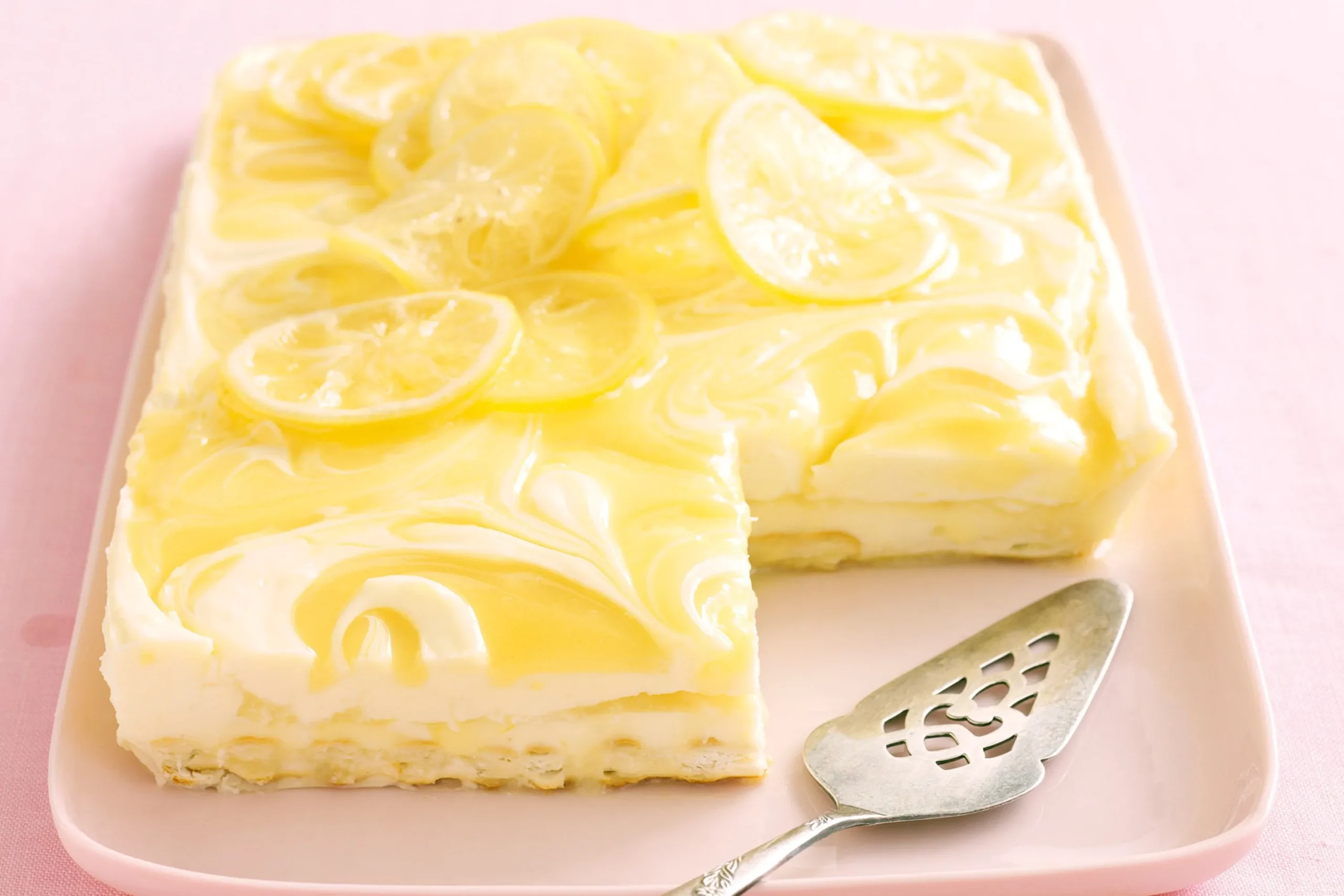 Lemon Cottage Cheese Pudding