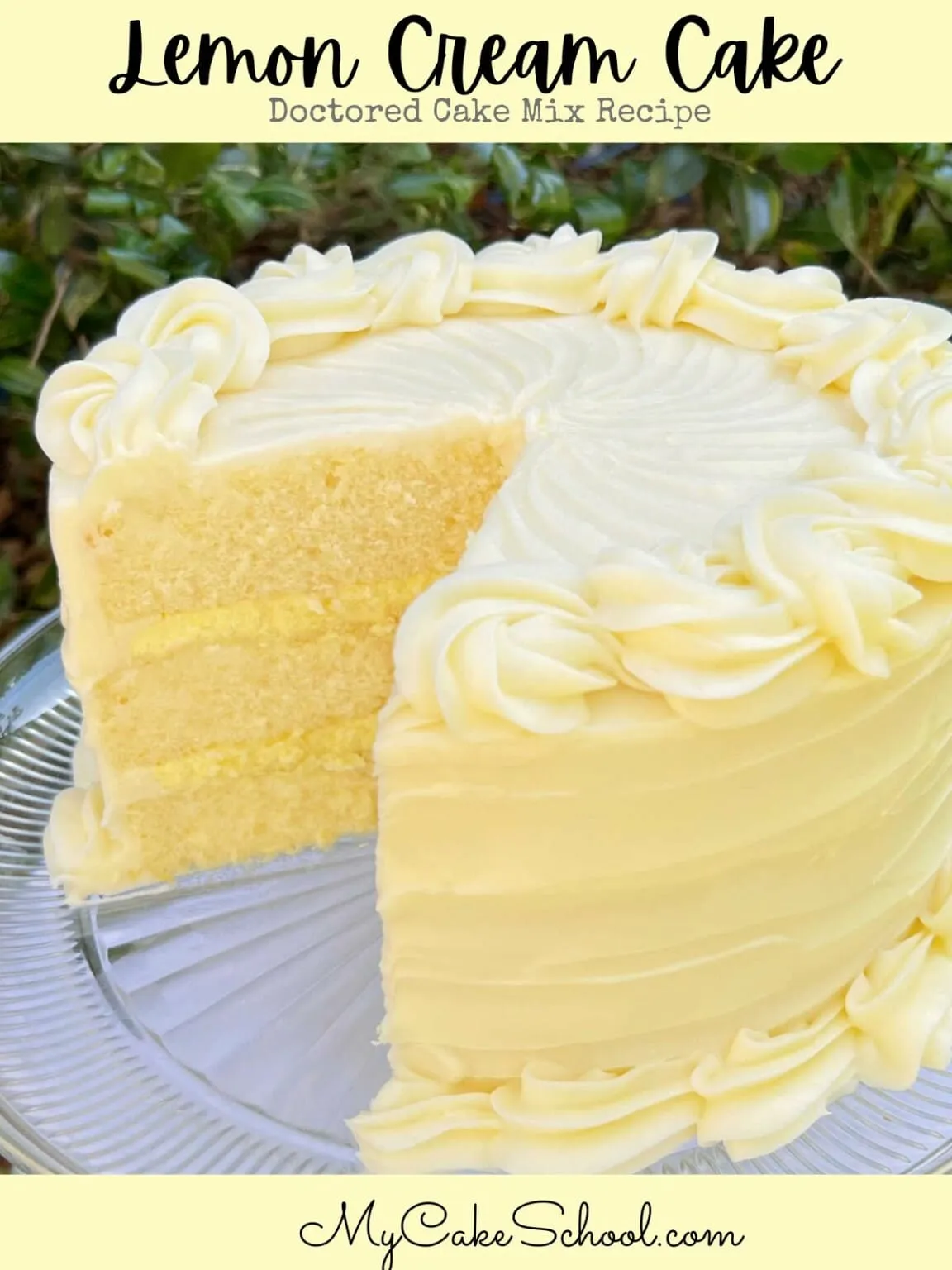 Lemon Cream Cake (Doctored Mix)