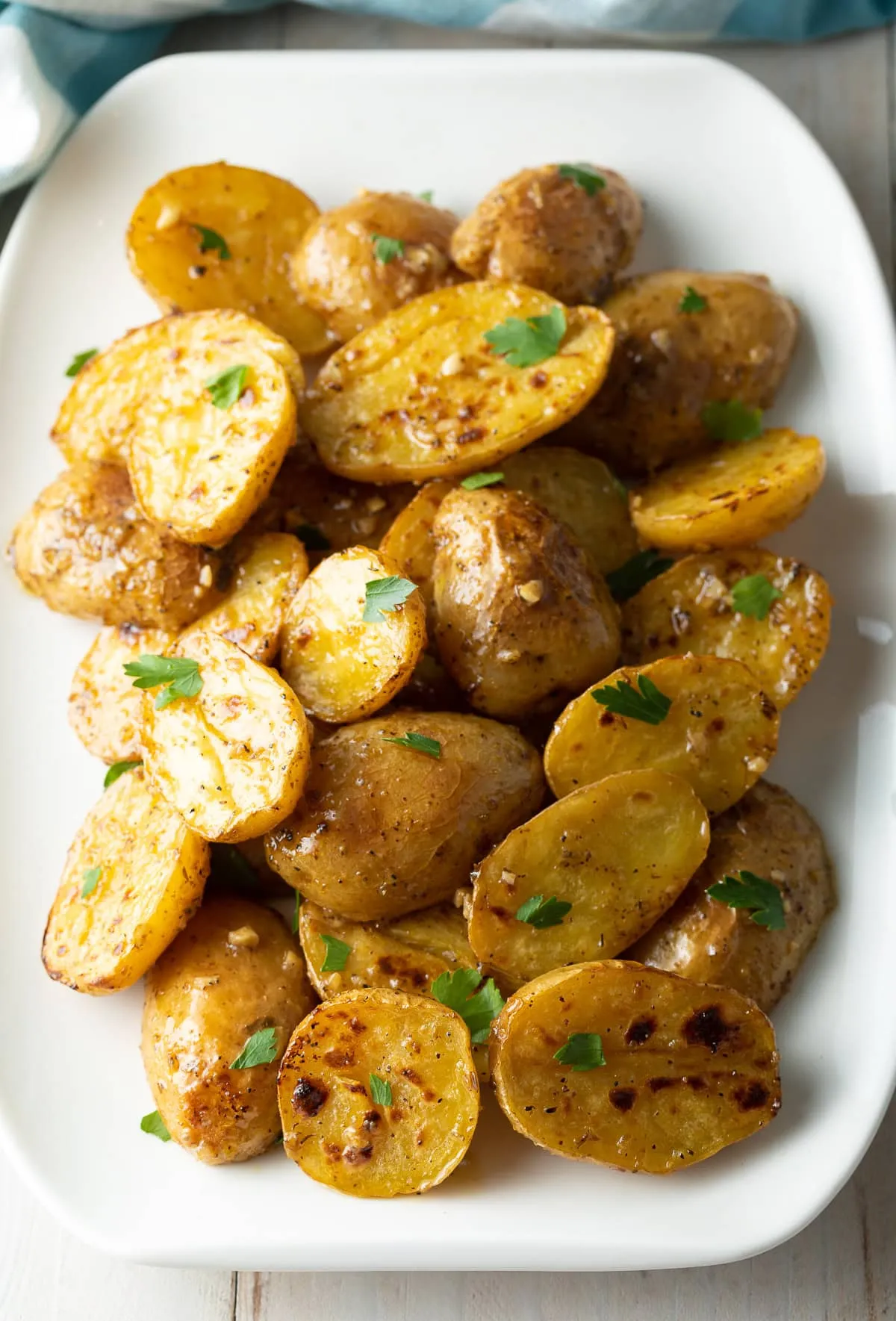 Lemon Garlic Baby Potatoes