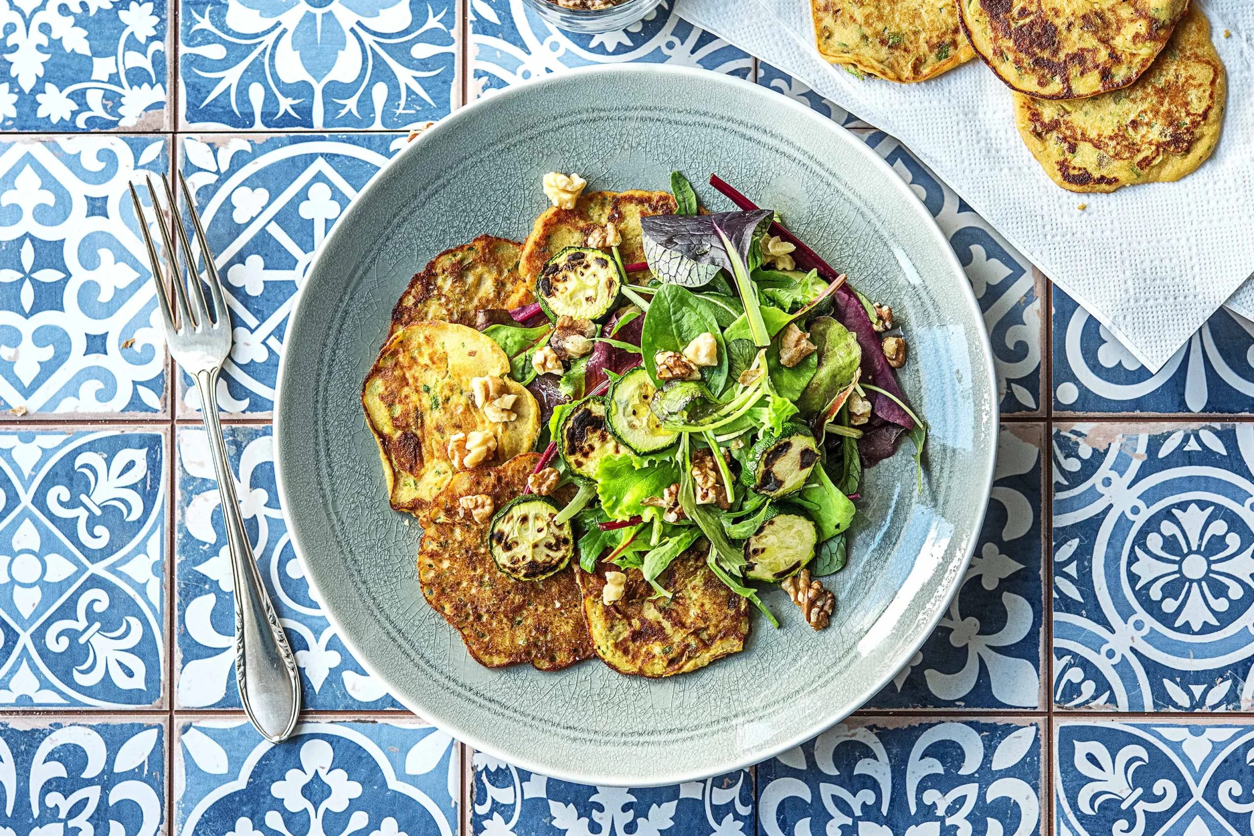 Lemon Goat Cheese and Butternut Fritters