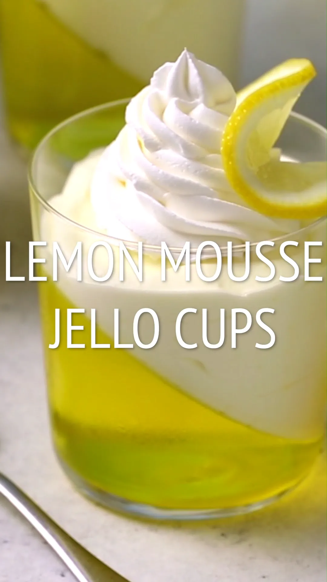 Lemon Mousse Jello Cups