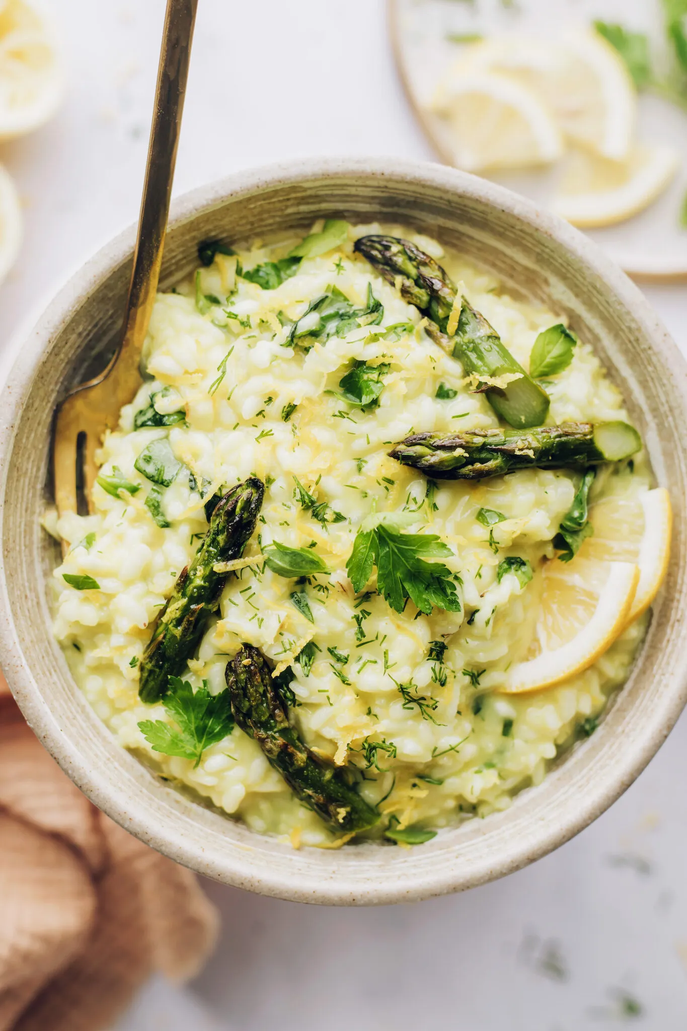 Lemon Risotto with Fresh Herbs Garlic