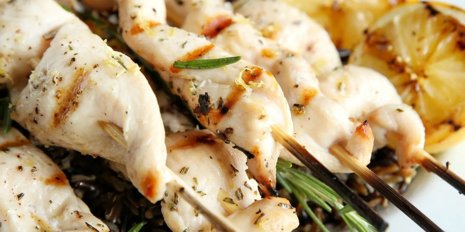 Lemon Rosemary Chicken Kebabs