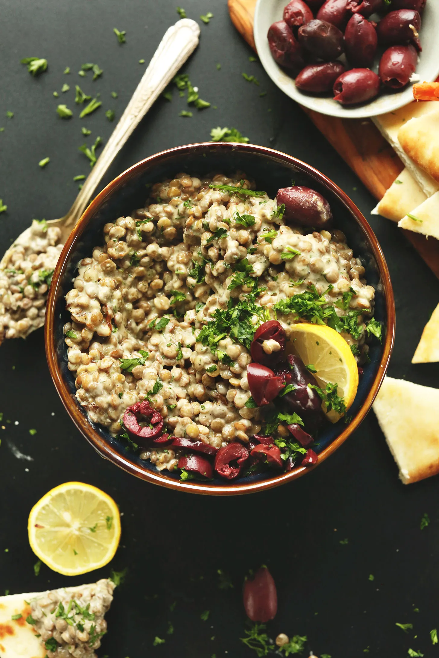 Lemon Tahini Lentil Dip