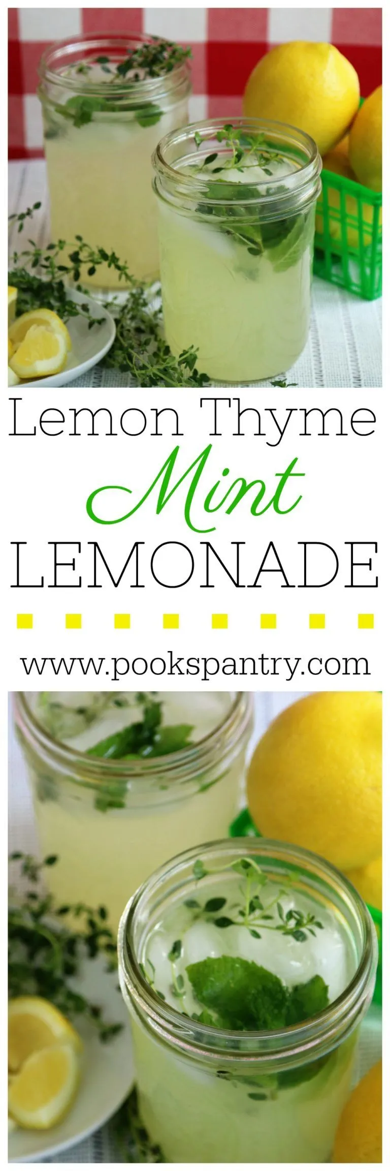 Lemon Thyme Mint Lemonade