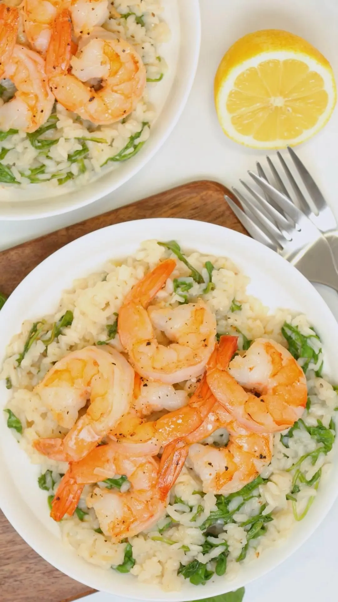 Lemony Shrimp Risotto Broccoli