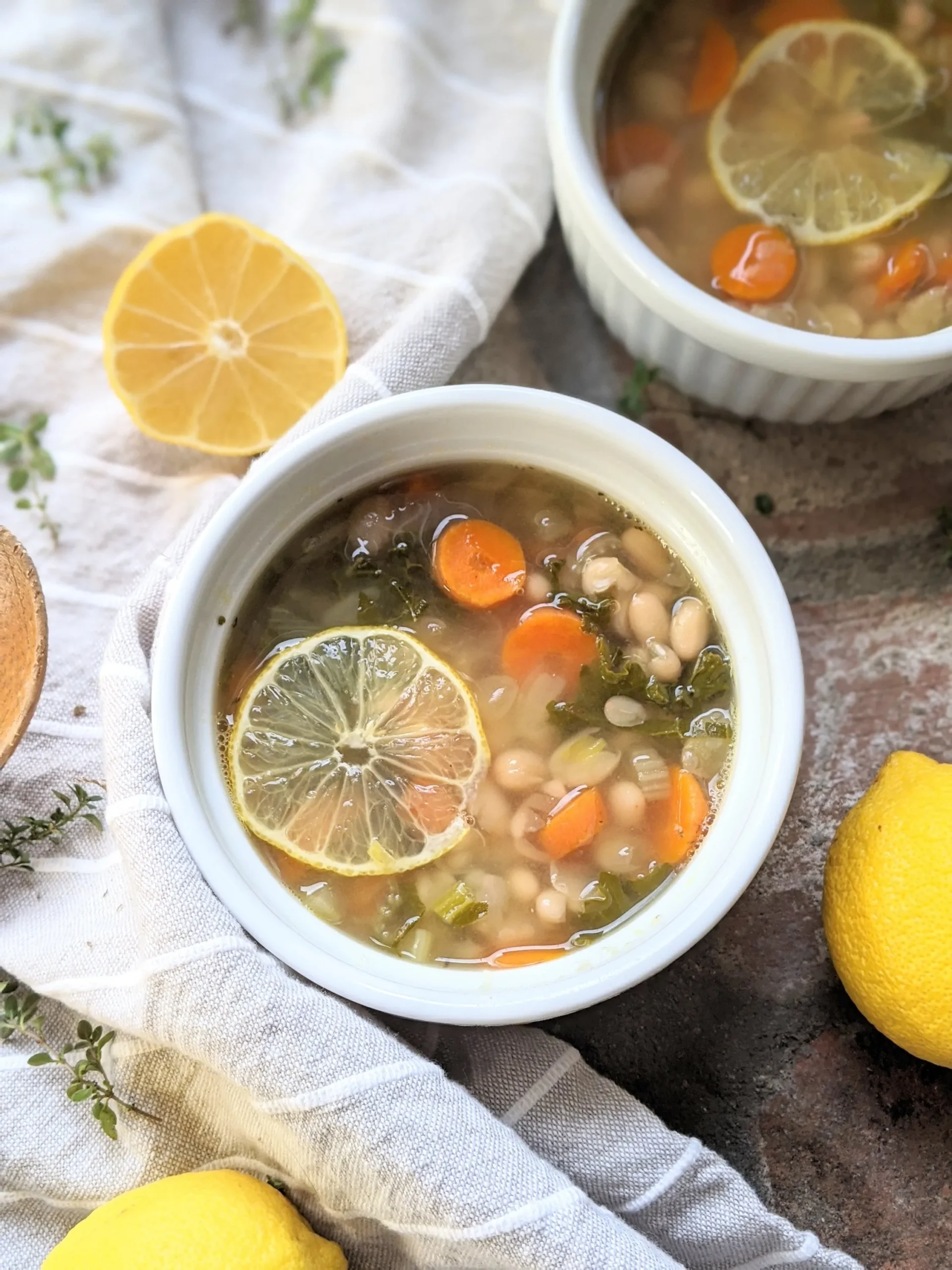 Lemony White Bean Soup