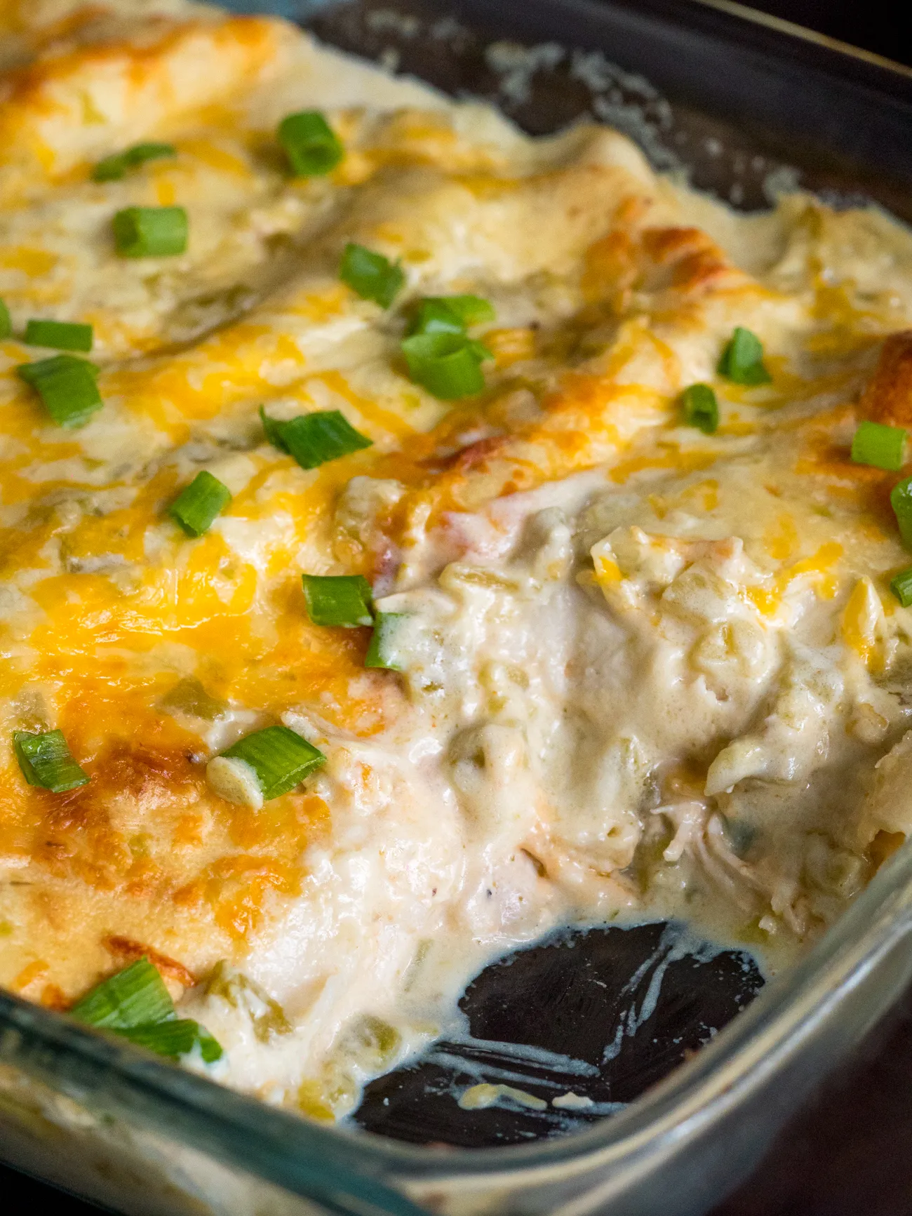 Light Chicken and Cheese Enchiladas