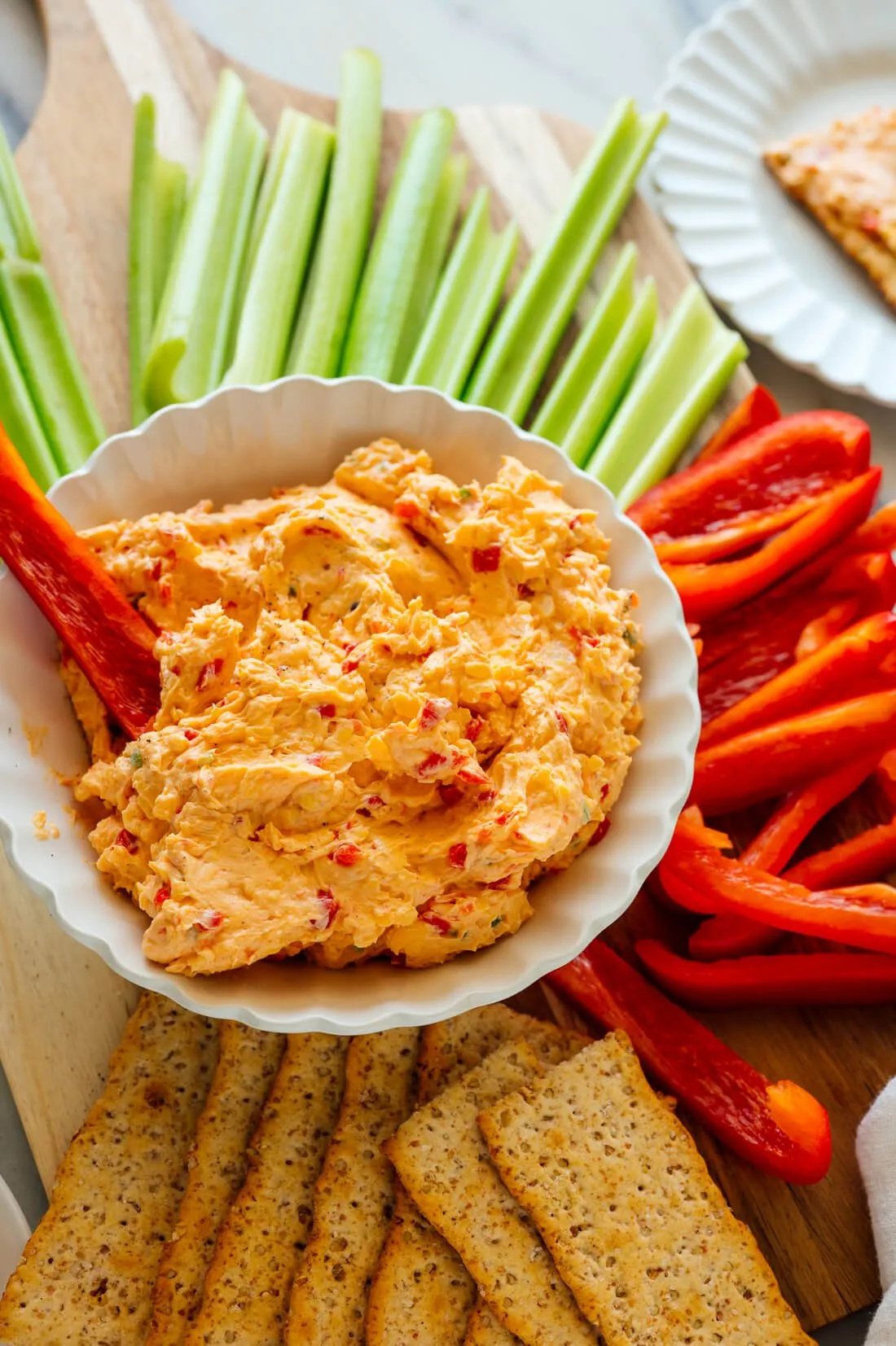 Lightened Up Chipotle Pimento Cheese Dip