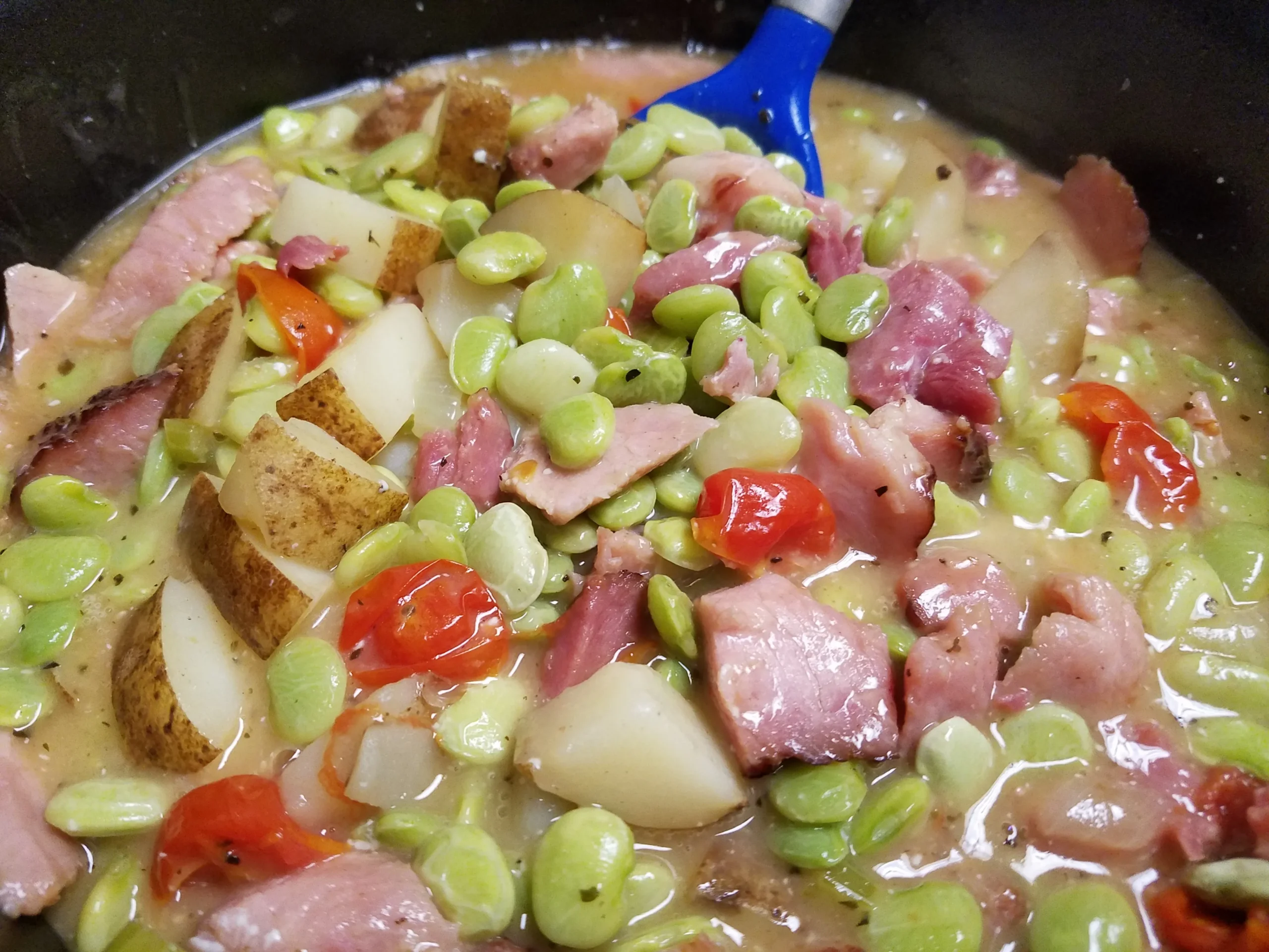 Lima Beans with Ham