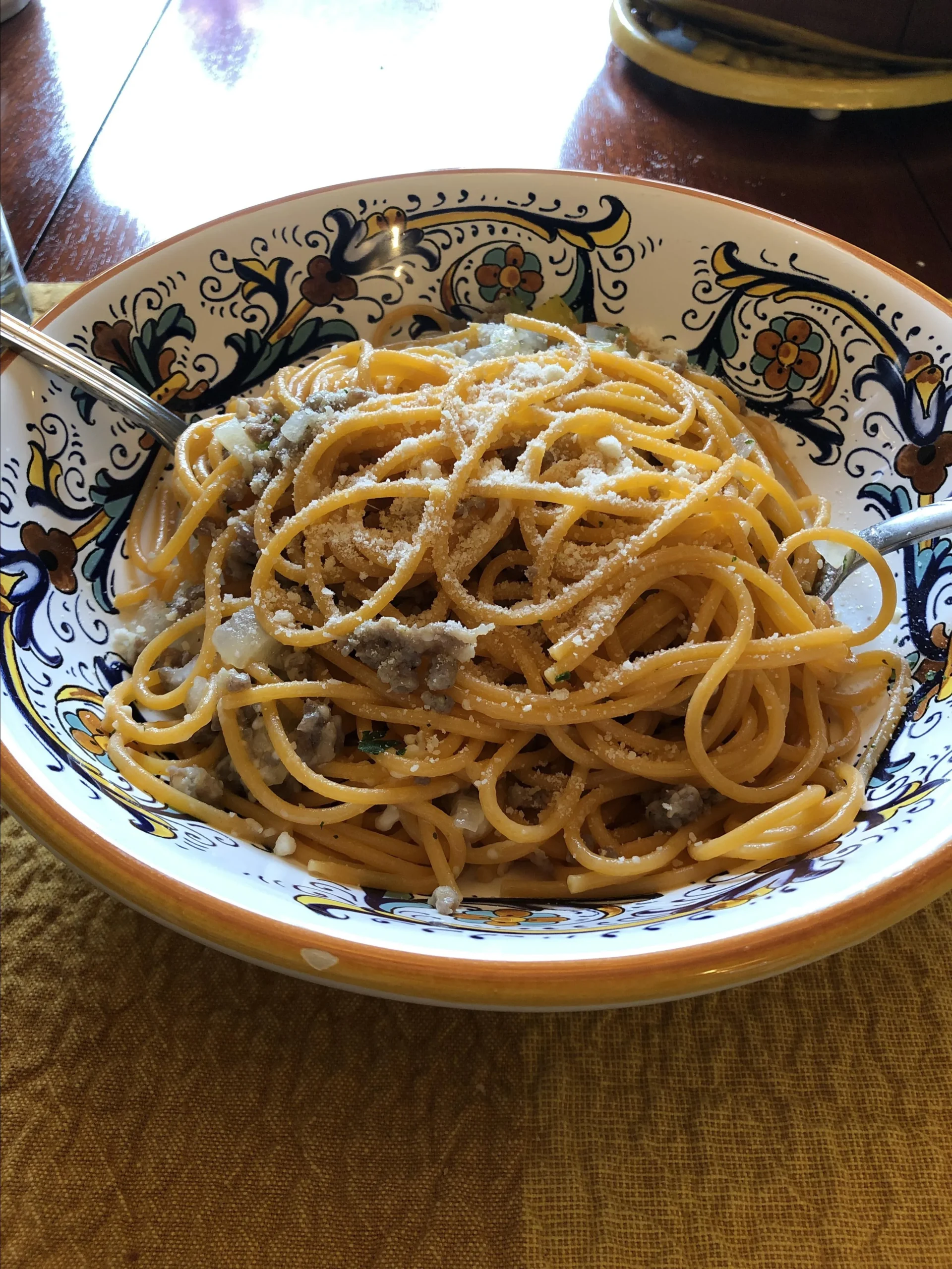 Linguine with Sausage and Peppers Mondavi