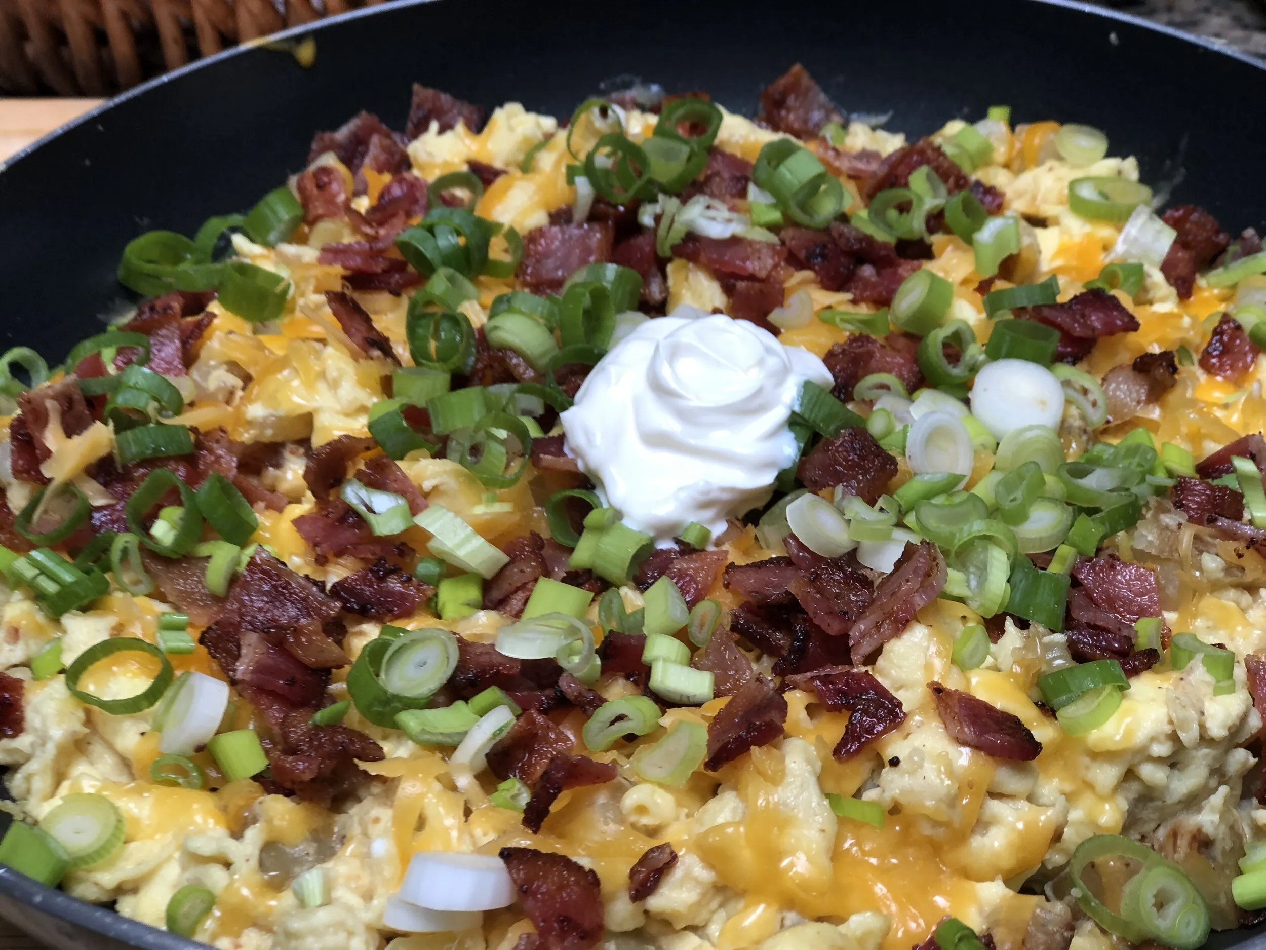 Loaded Baked Potato Breakfast Skillet