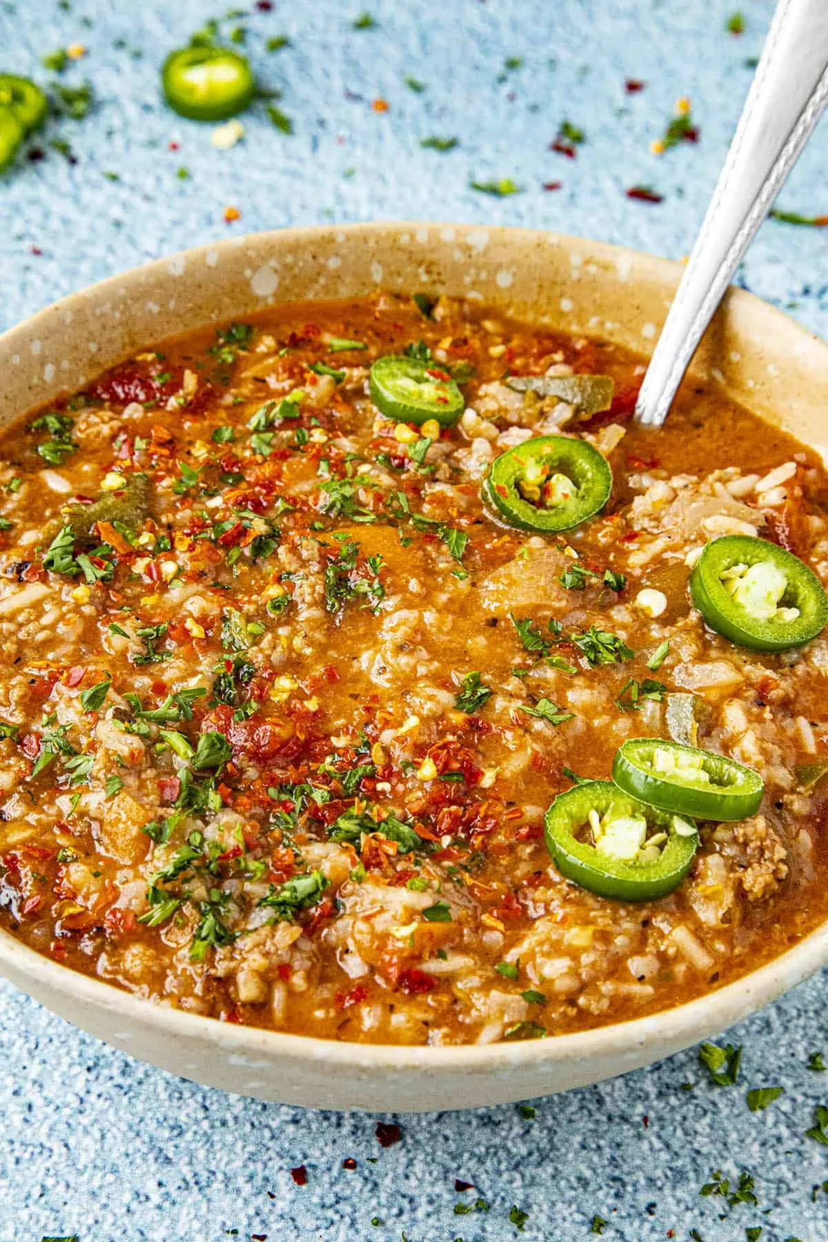 Loaded Stuffed Pepper Soup