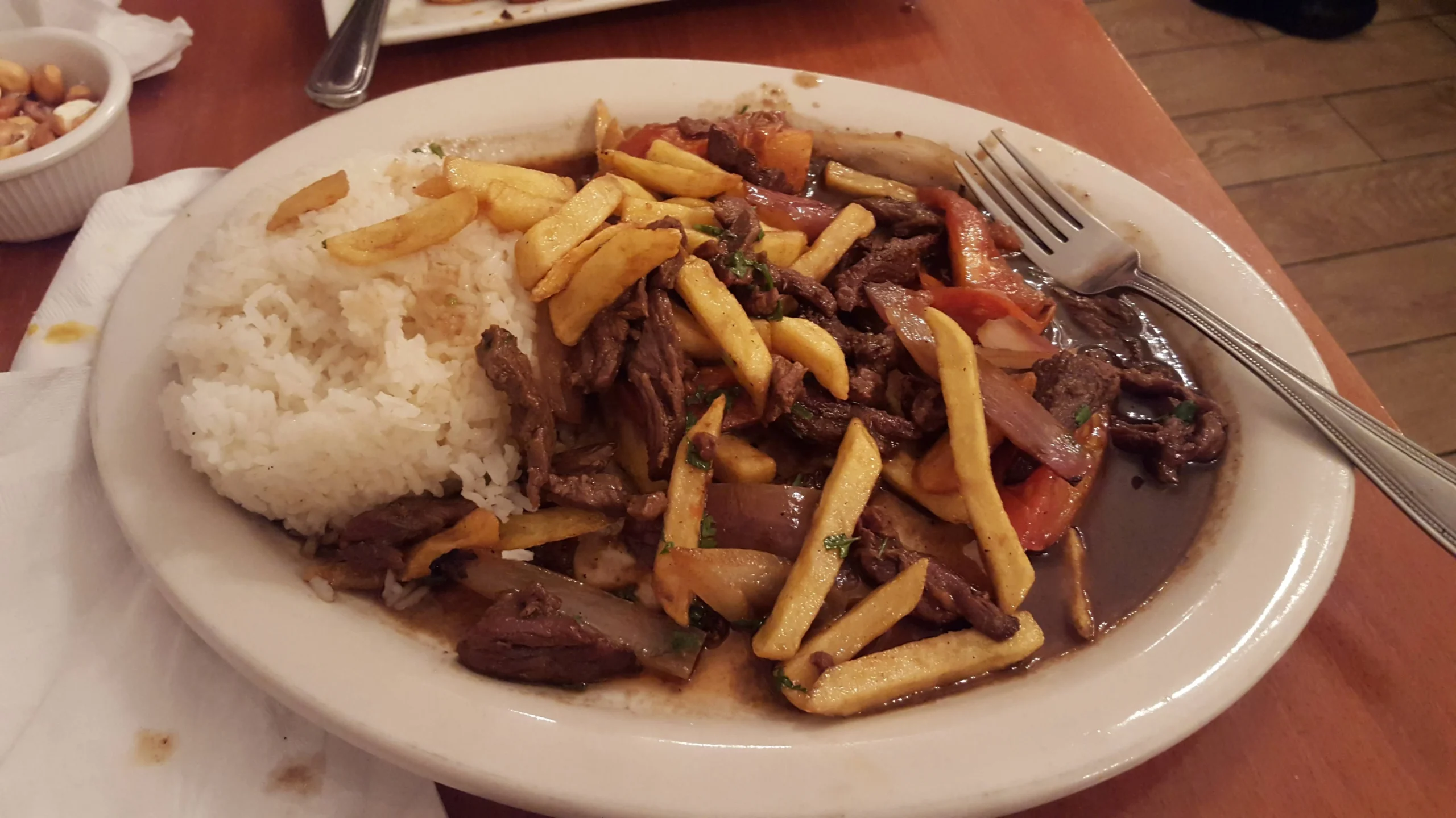 Lomo Saltado Peruvian Stir Fried Steak French Fries