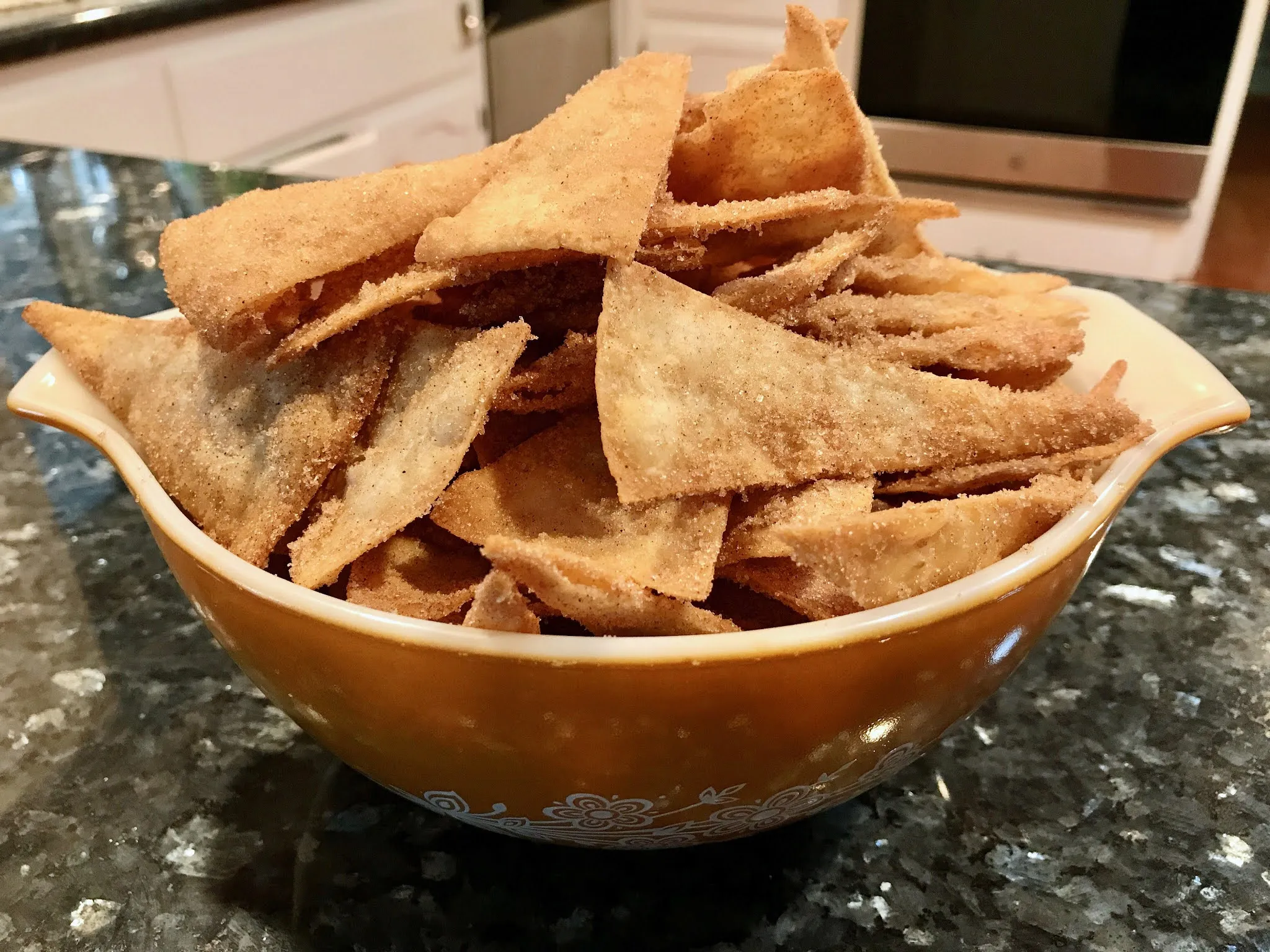 Low Carb Cinnamon Crunchies Similar to Taco Bell Crispas