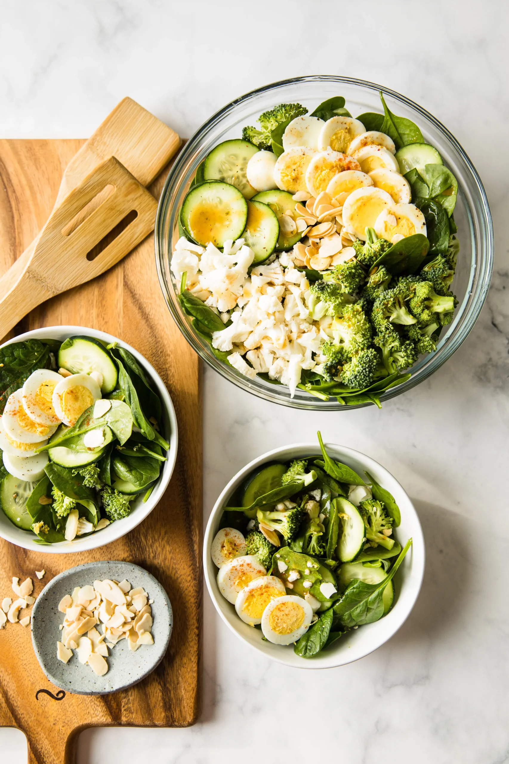 Low Carb Spinach Breakfast Salad