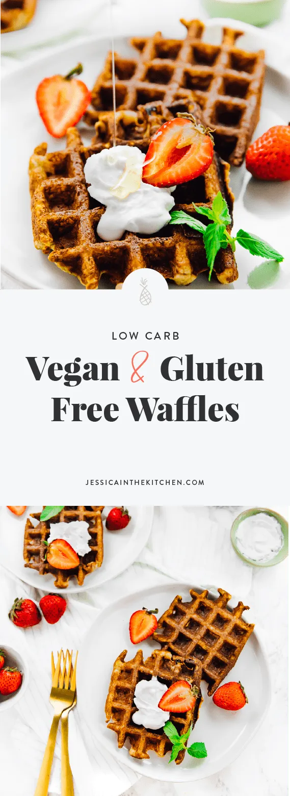 Low Carb Vegan Waffles (Gluten Free)