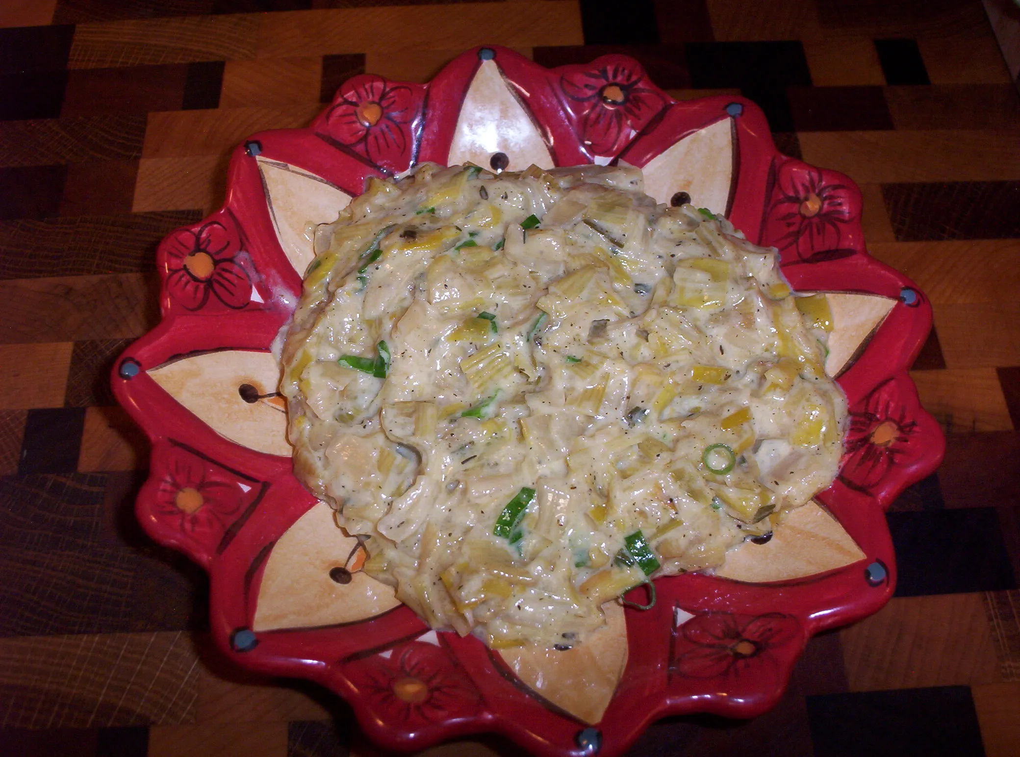 Low Fat Creamed Greens and Onions