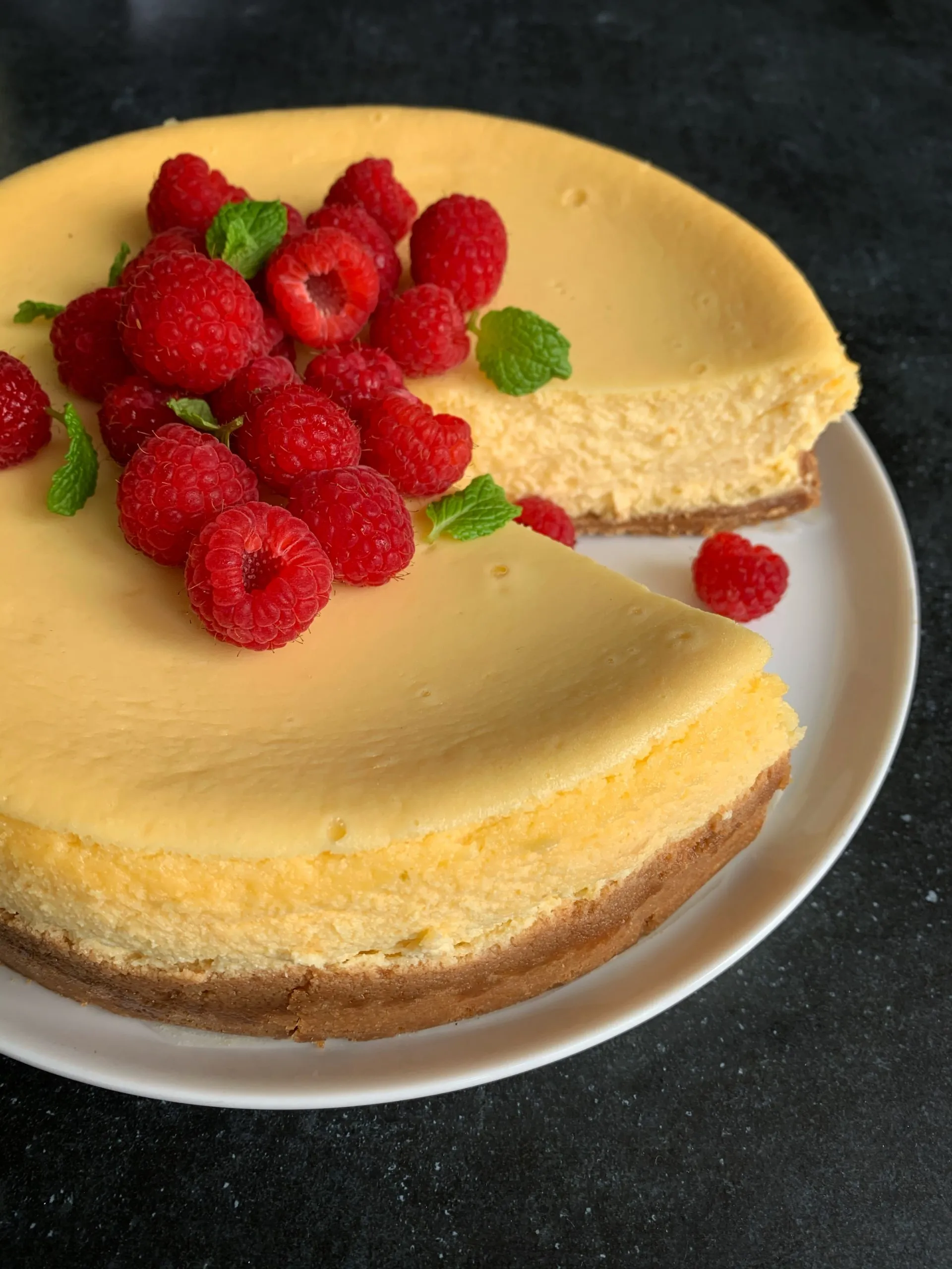 Luscious Lemon Swirl Cheesecake