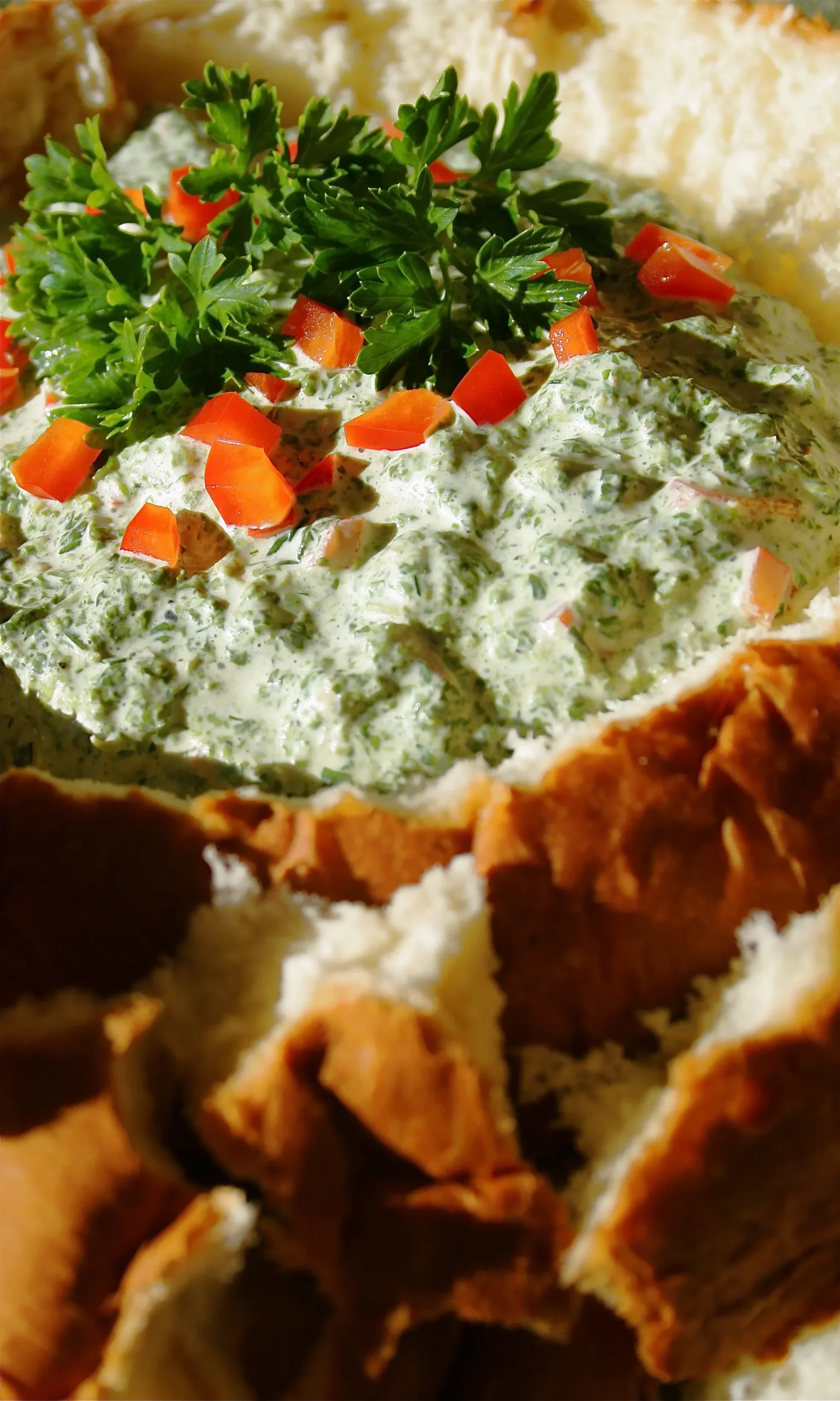 Make Ahead Herbed Spinach Dip