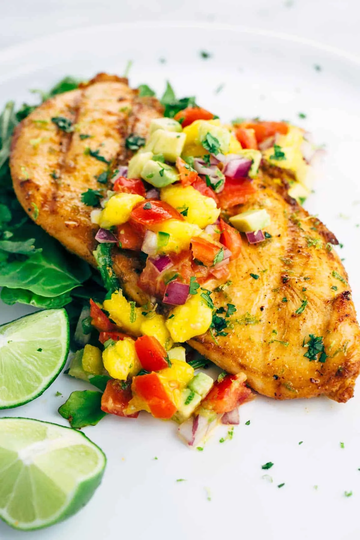 Mango Cilantro Coconut Grilled Chicken