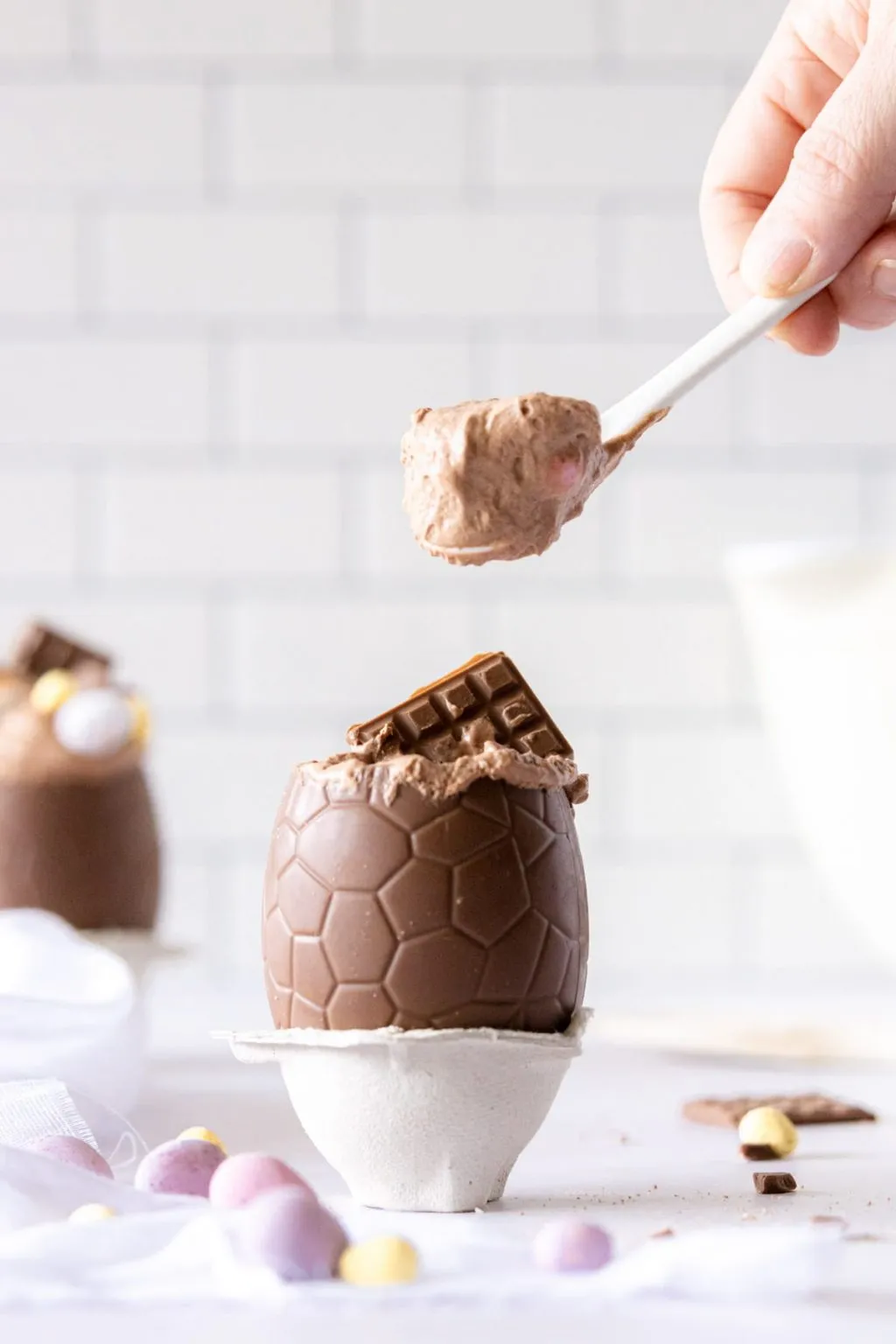Mango Coconut Mousse Chocolate Easter Eggs