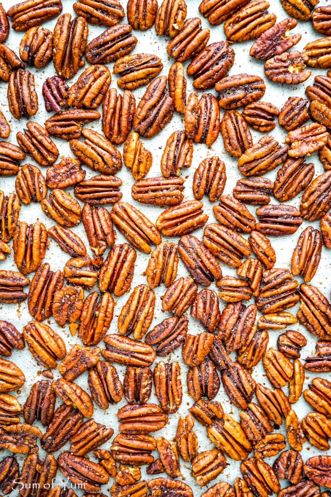 Maple Bourbon Roasted Pecans