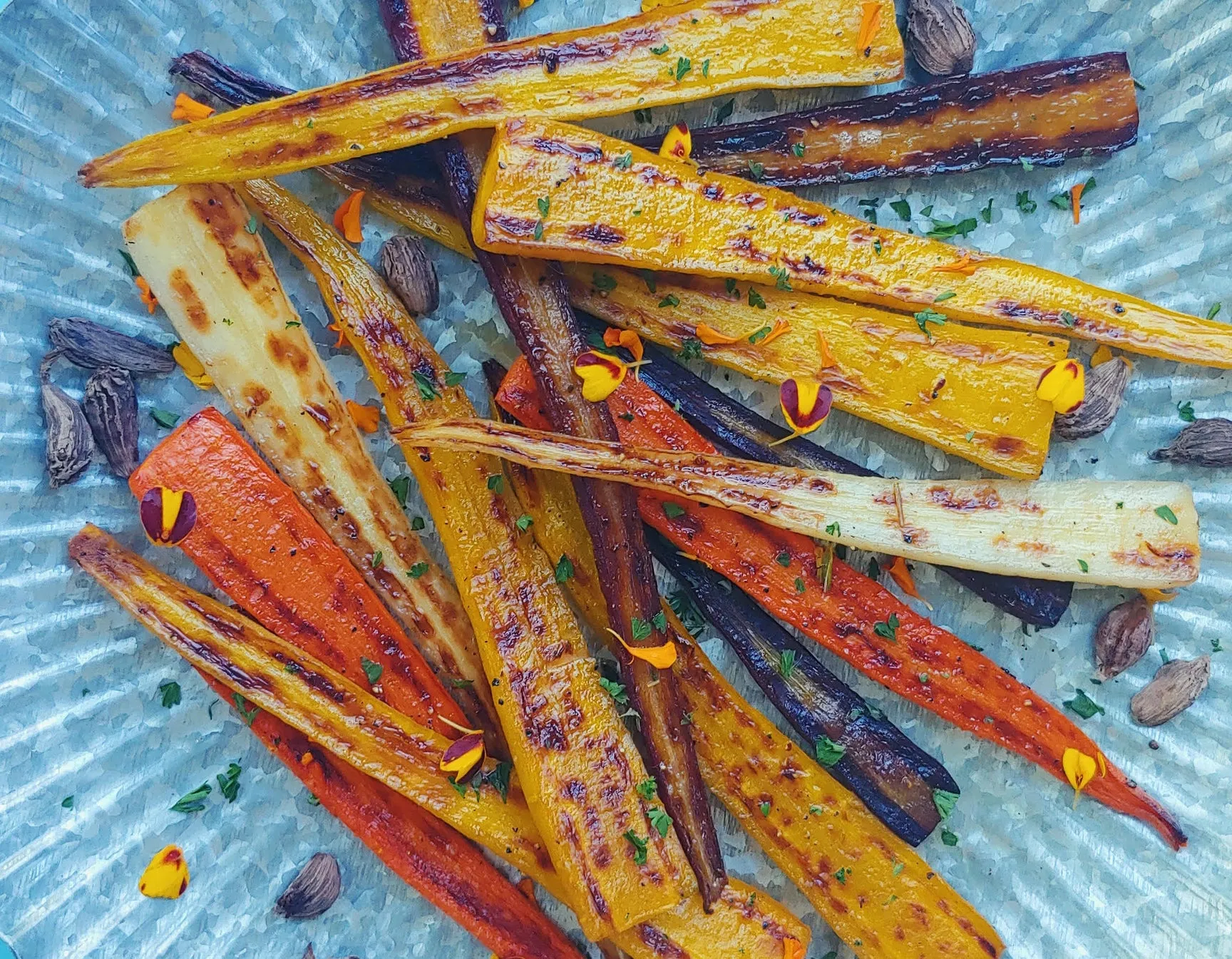 Maple Cardamom Glazed Carrots