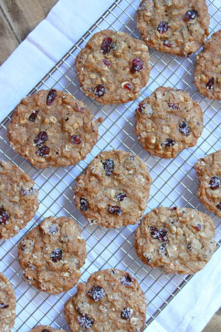 Maple Cranberry Oatmeal Cookies