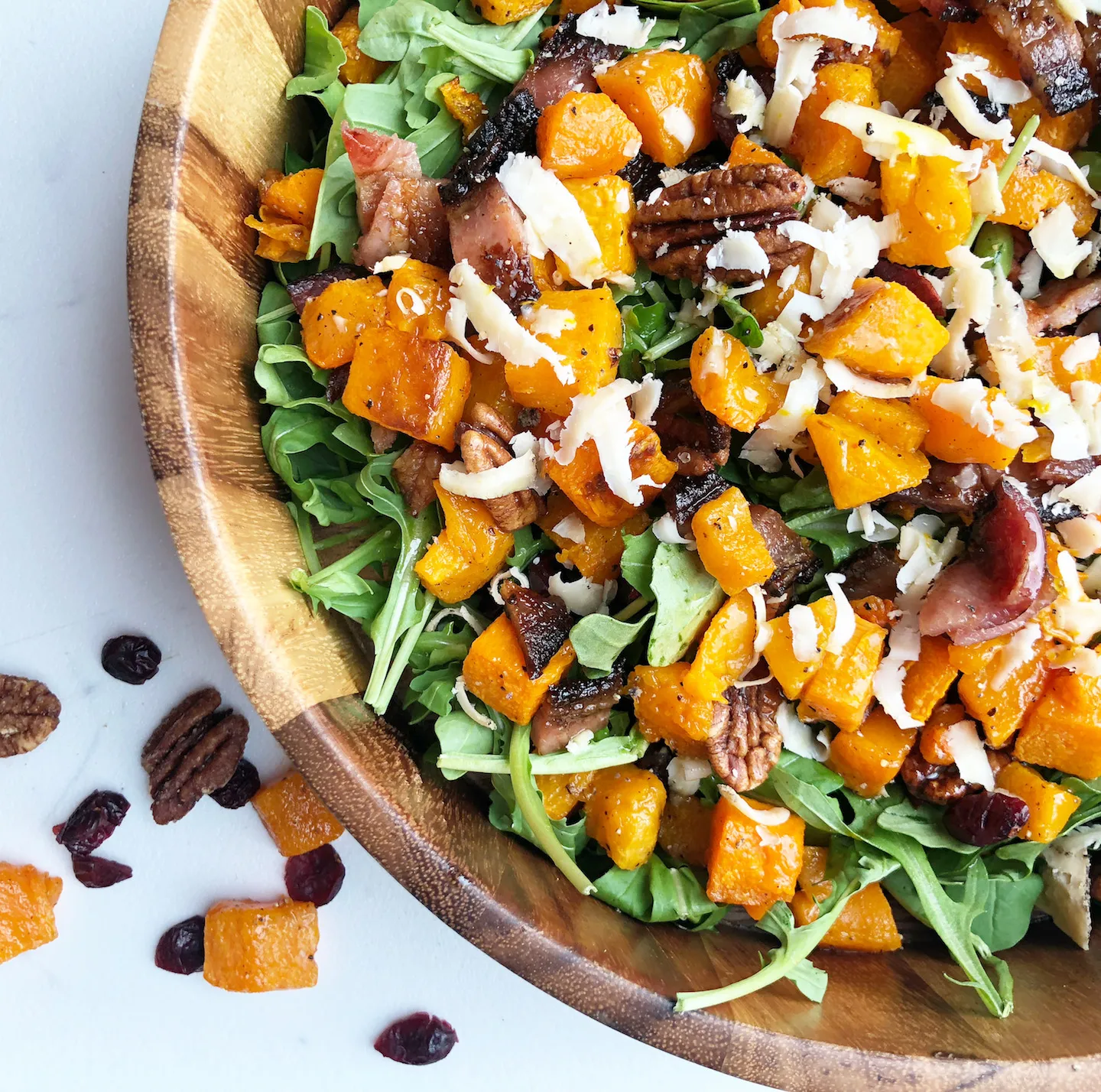Maple Roasted Butternut Squash Apple Salad