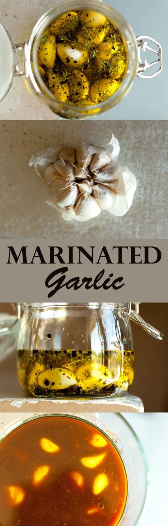 Marinated Garlic Two Ways