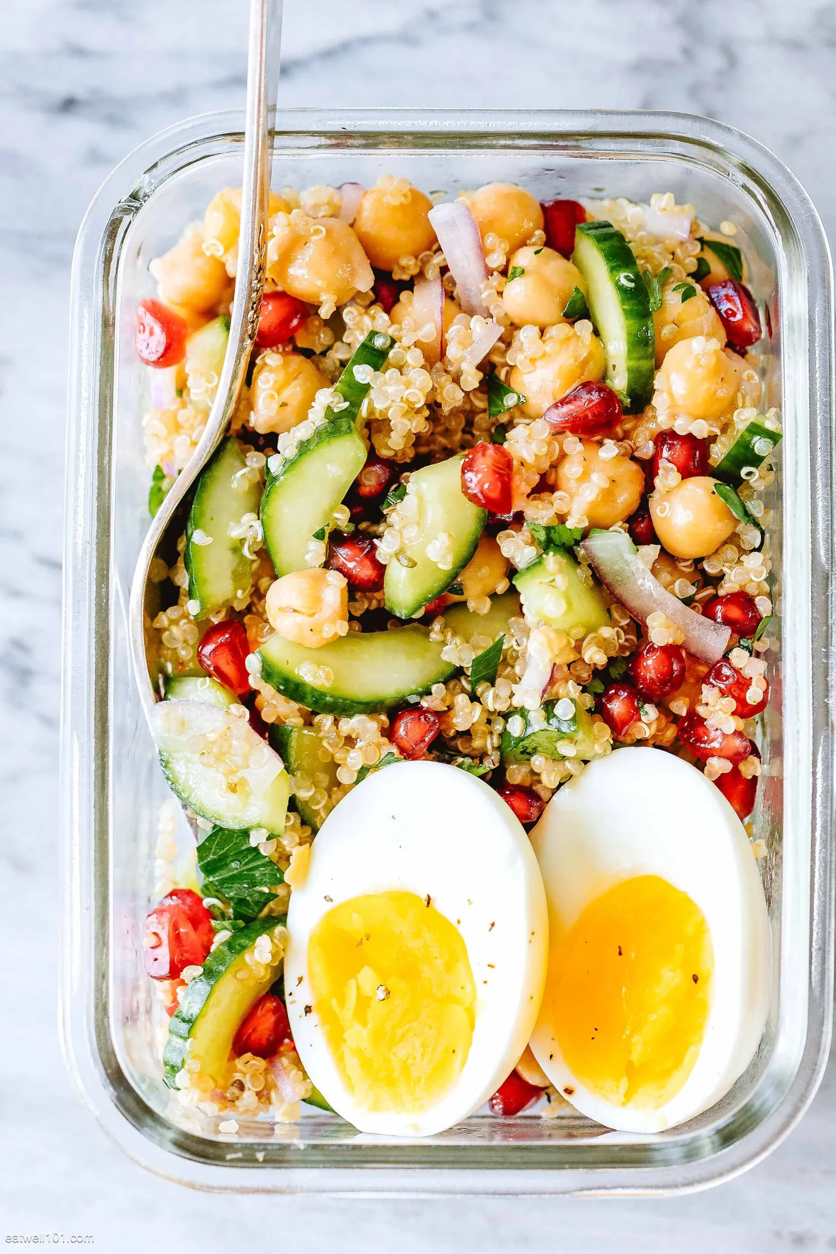 Meal Prep Veggie Quinoa Chopped Salad