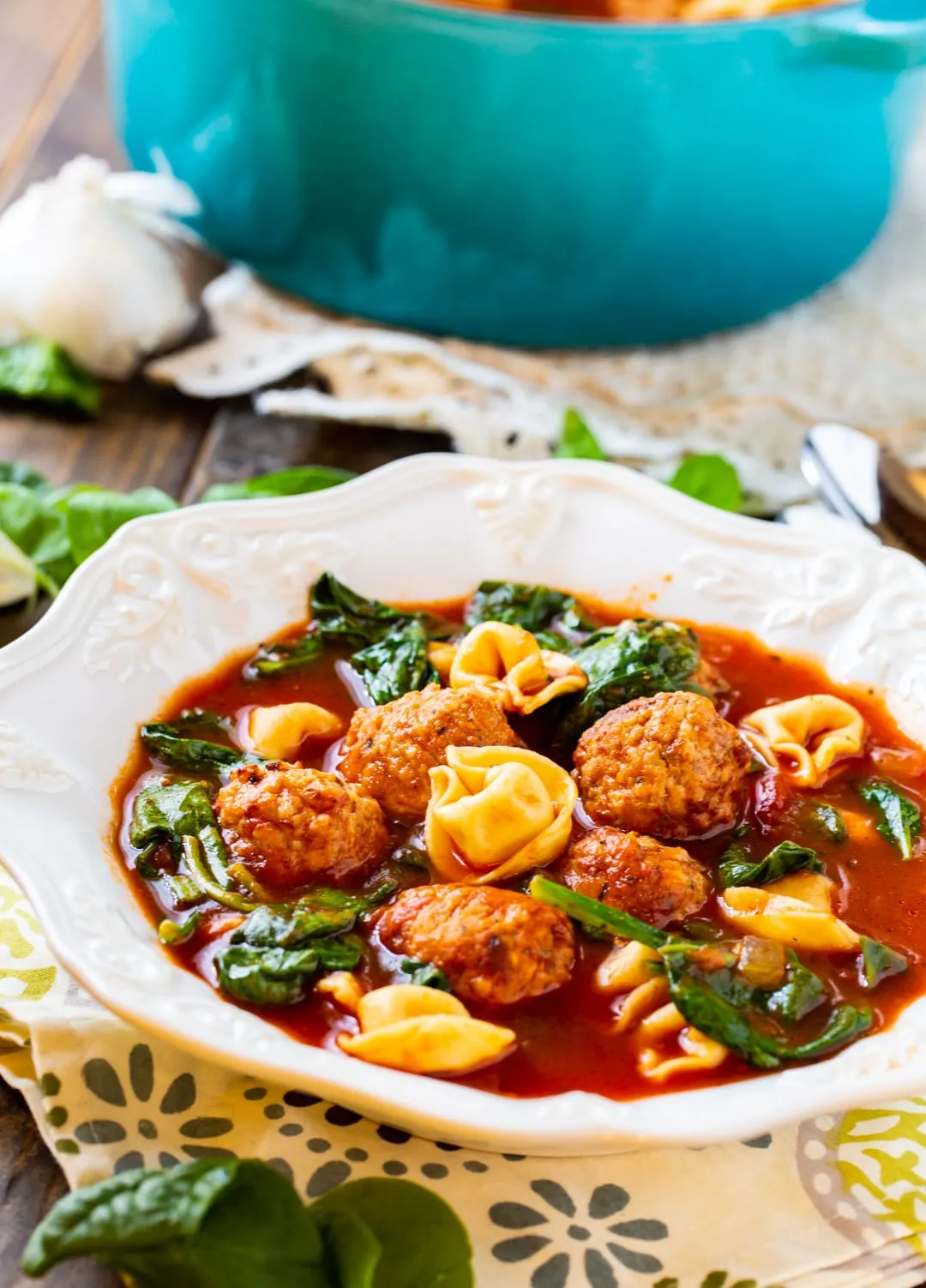 Meatball and Tortellini Soup