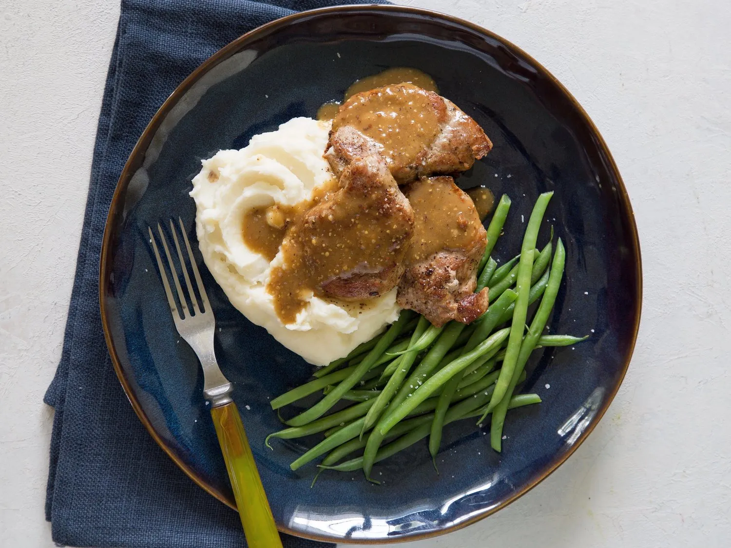 Medallions of Pork with Three Mustard Sauce by Chef Mike