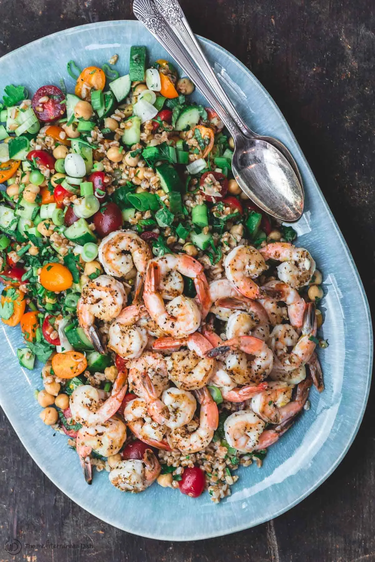 Mediterranean Chickpea Farro Salad