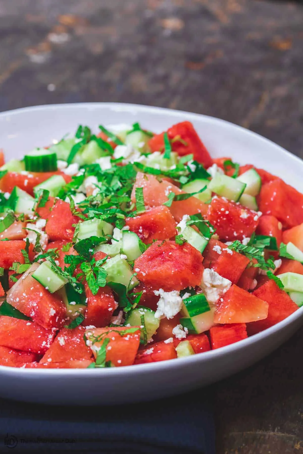 Mediterranean Watermelon Feta Cheese Salad