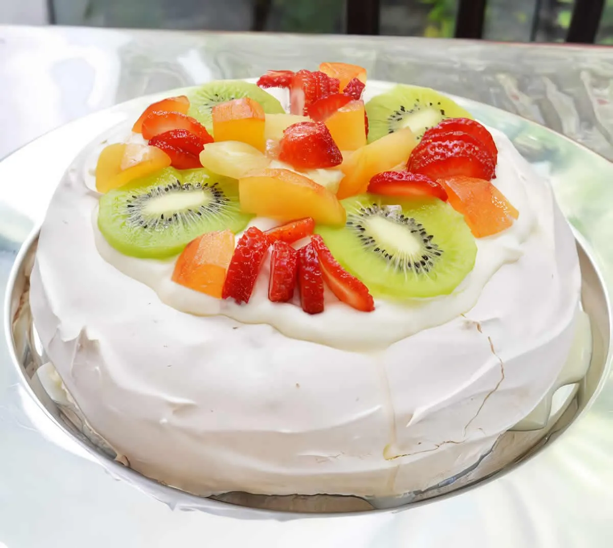 Merengue con Helado y Frutas Vivi