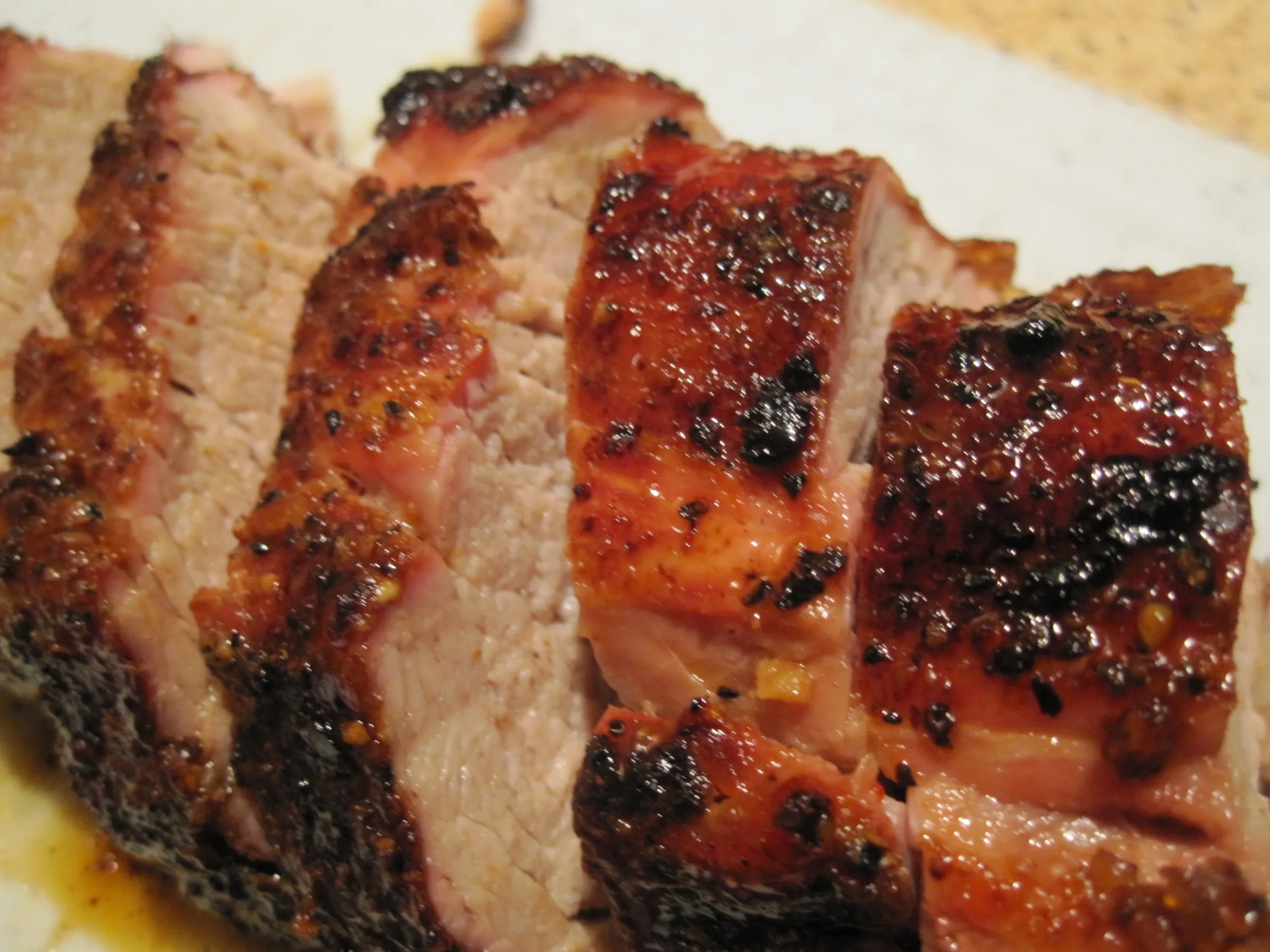 Mesquite Pork Loin with Parmesan Roasted Potatoes