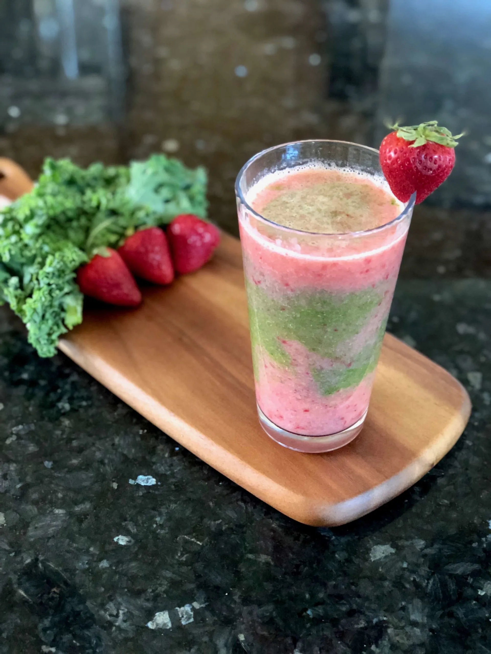 Metabolism Boosting Strawberry Kale Smoothie